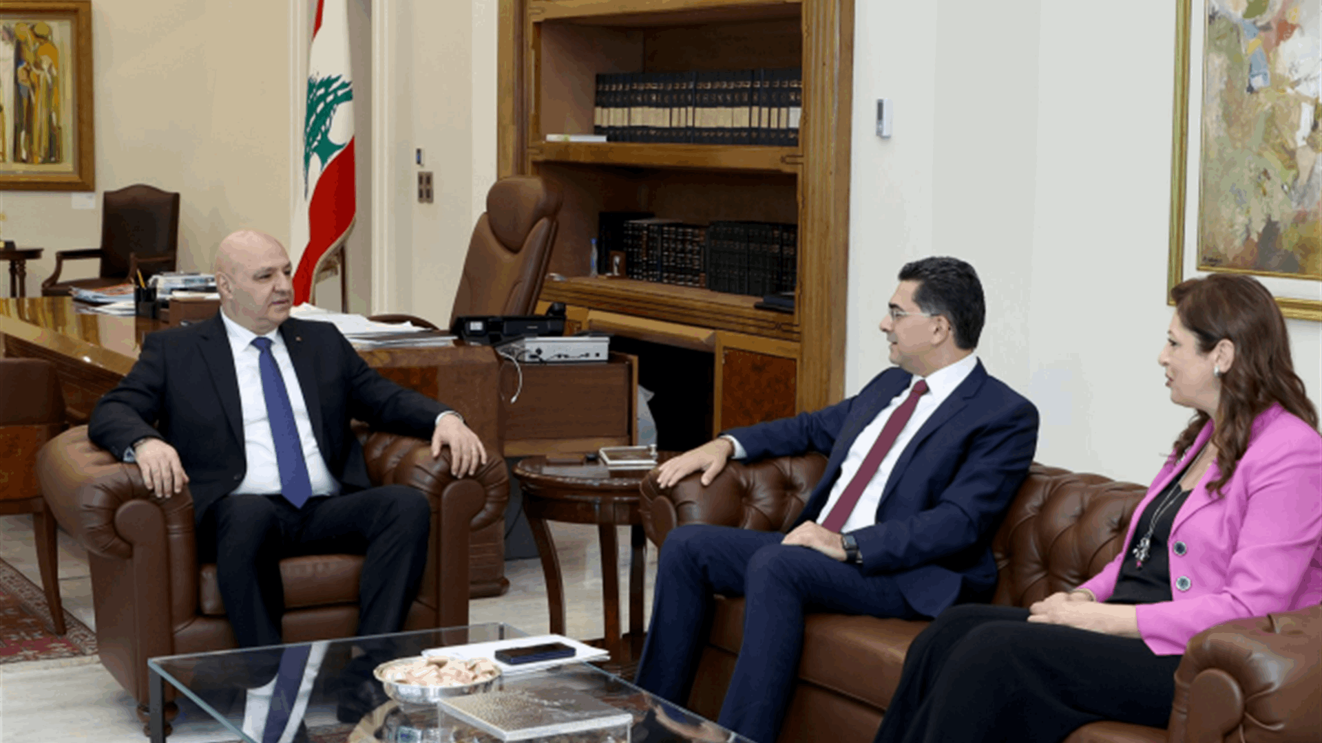 رئيس الجمهورية عرض مع مرقص وندّاف أوضاع &quot;تلفزيون لبنان&quot;