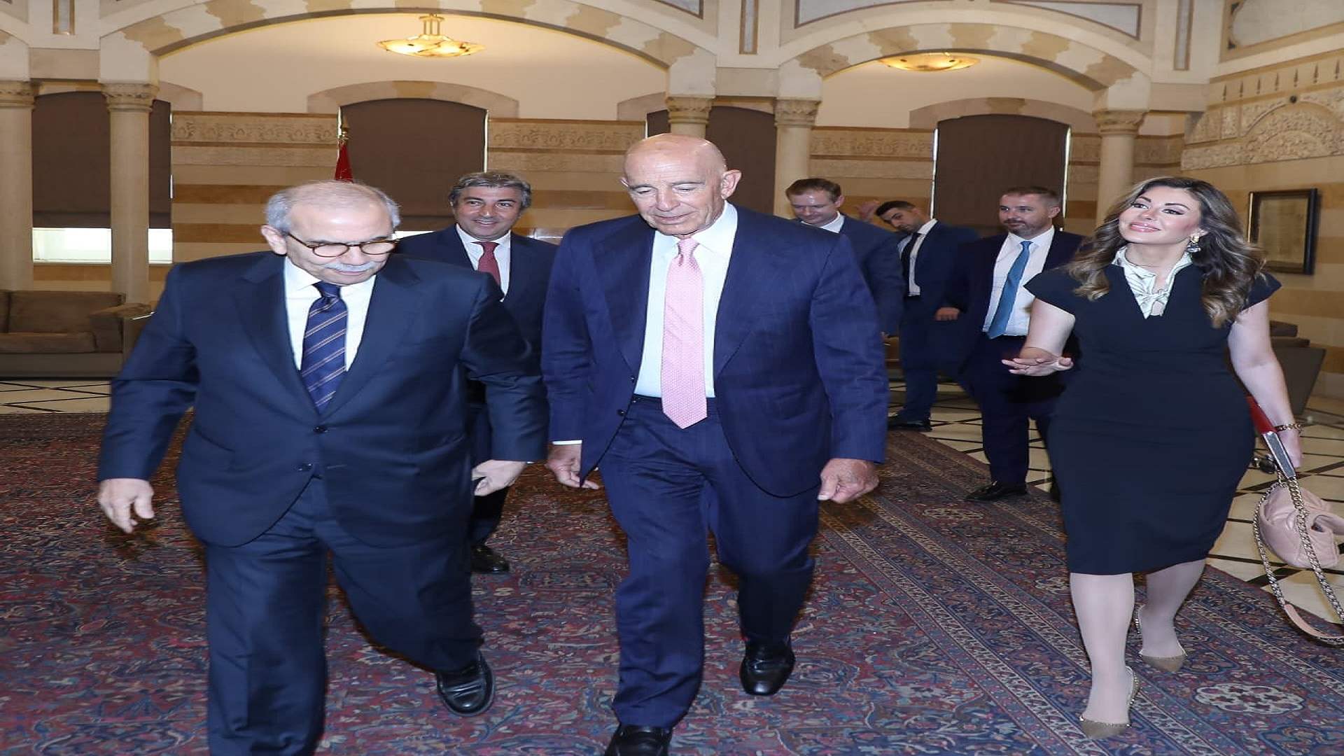 نواف سلام إستقبل توم براك... وتشديد على وجوب قيام الجانب الأميركي بمسؤوليته في الضغط على إسرائيل