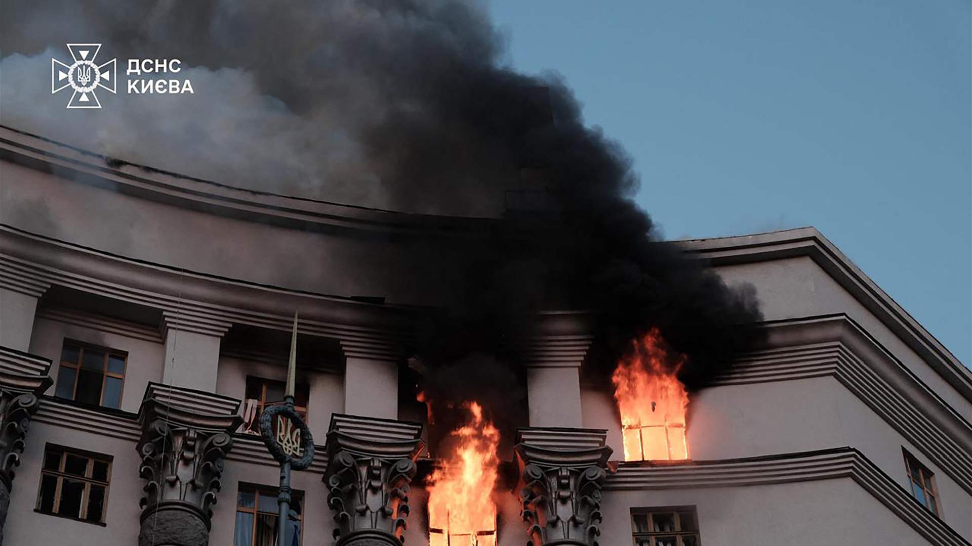 Russia says targeted military sites after Ukraine government building hit