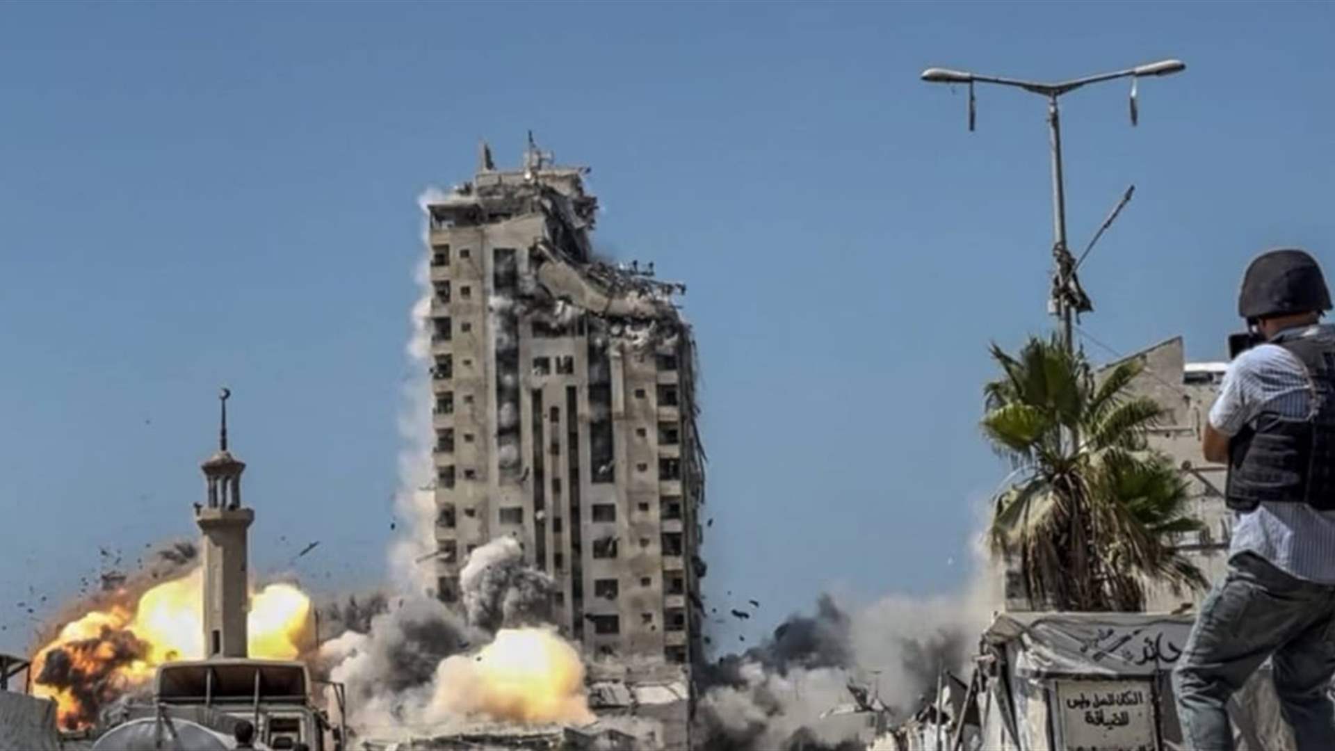 Israel’s army destroys new high-rise building in Gaza City