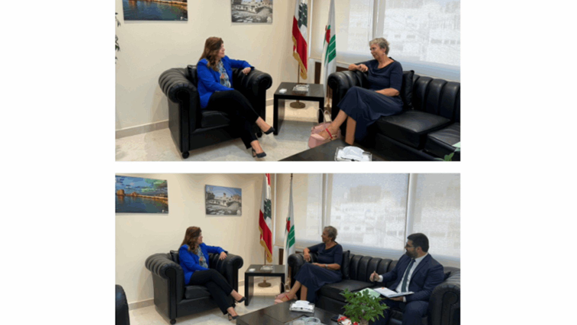 وزيرة الشباب والرياضة عرضت مع سفيرة سويسرا سبل التعاون ومشاريع الوزارة وإستراتيجيتها المقبلة
