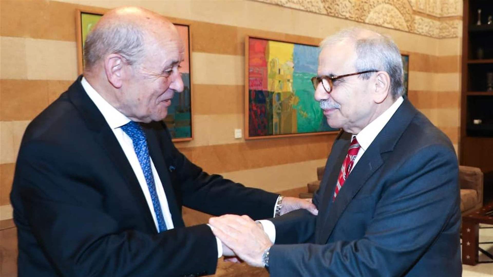 لودريان من السراي: لتسريع الإصلاحات المالية والاقتصادية