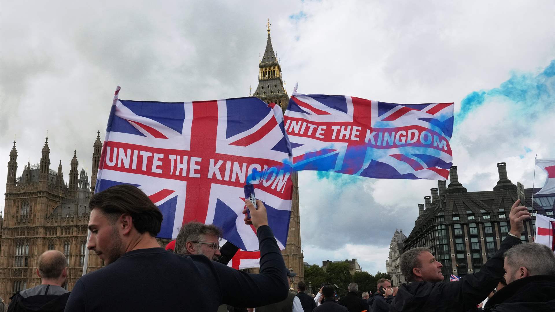 110,000 people attend far-right rally in London 