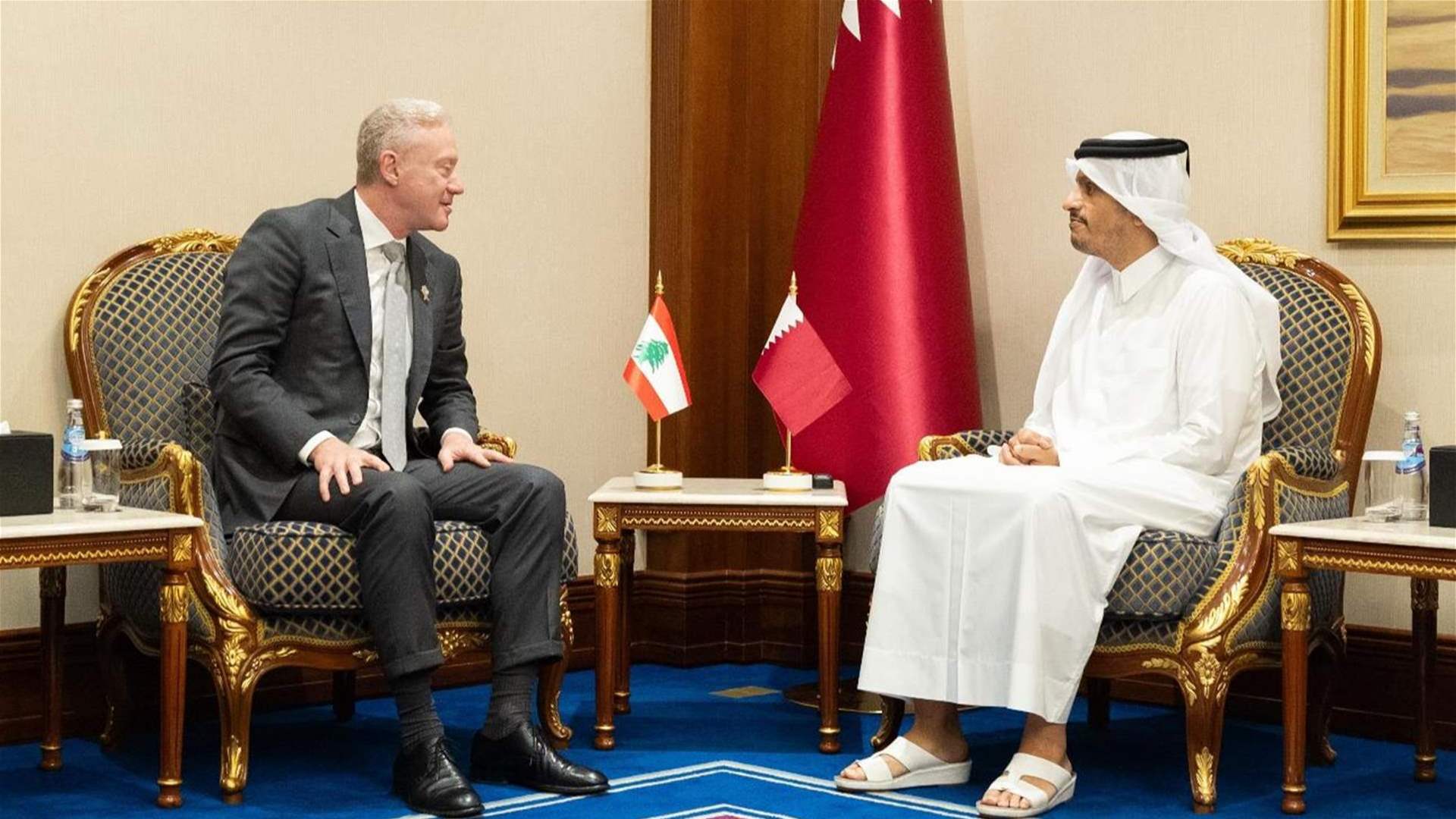 لقاء بين رجي ونظيره القطري...