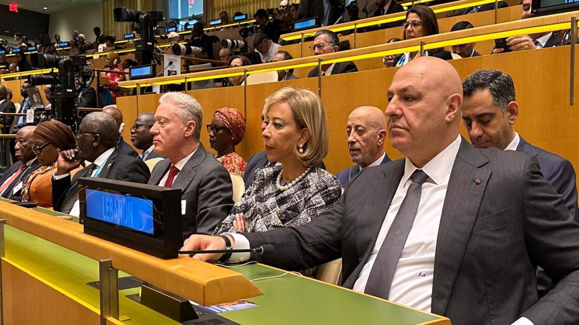 رئيس الجمهورية حضر واللبنانية الأولى الجلسة الافتتاحية للجمعية العامة للأمم المتحدة والتقيا غوتيريس ورؤساء دول عربية وأجنبية