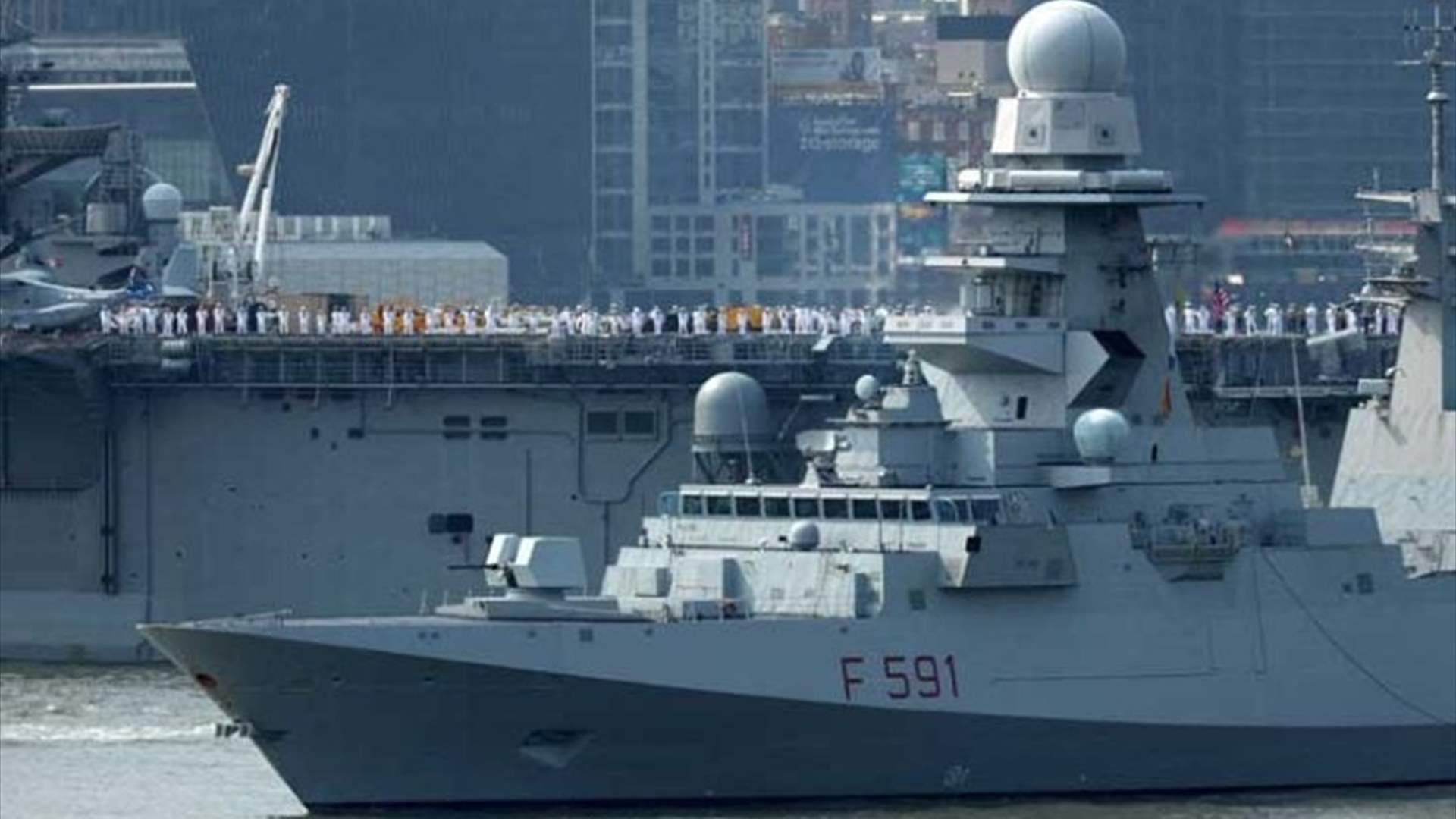إيطاليا ترسل فرقاطة تابعة للبحرية لمساعدة أسطول الصمود