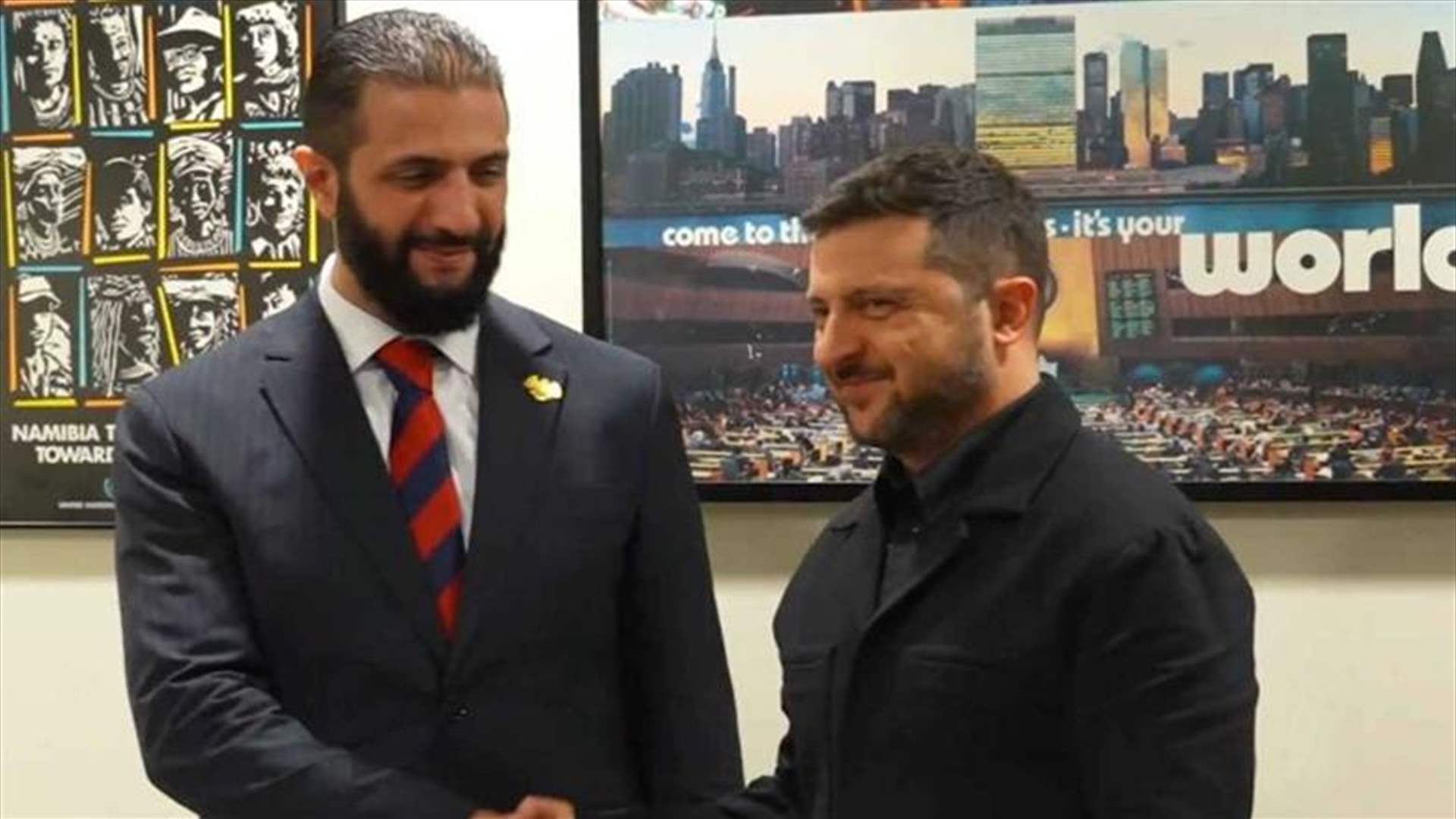 زيلينسكي يعلن إستعادة العلاقات الدبلوماسية بين أوكرانيا وسوريا