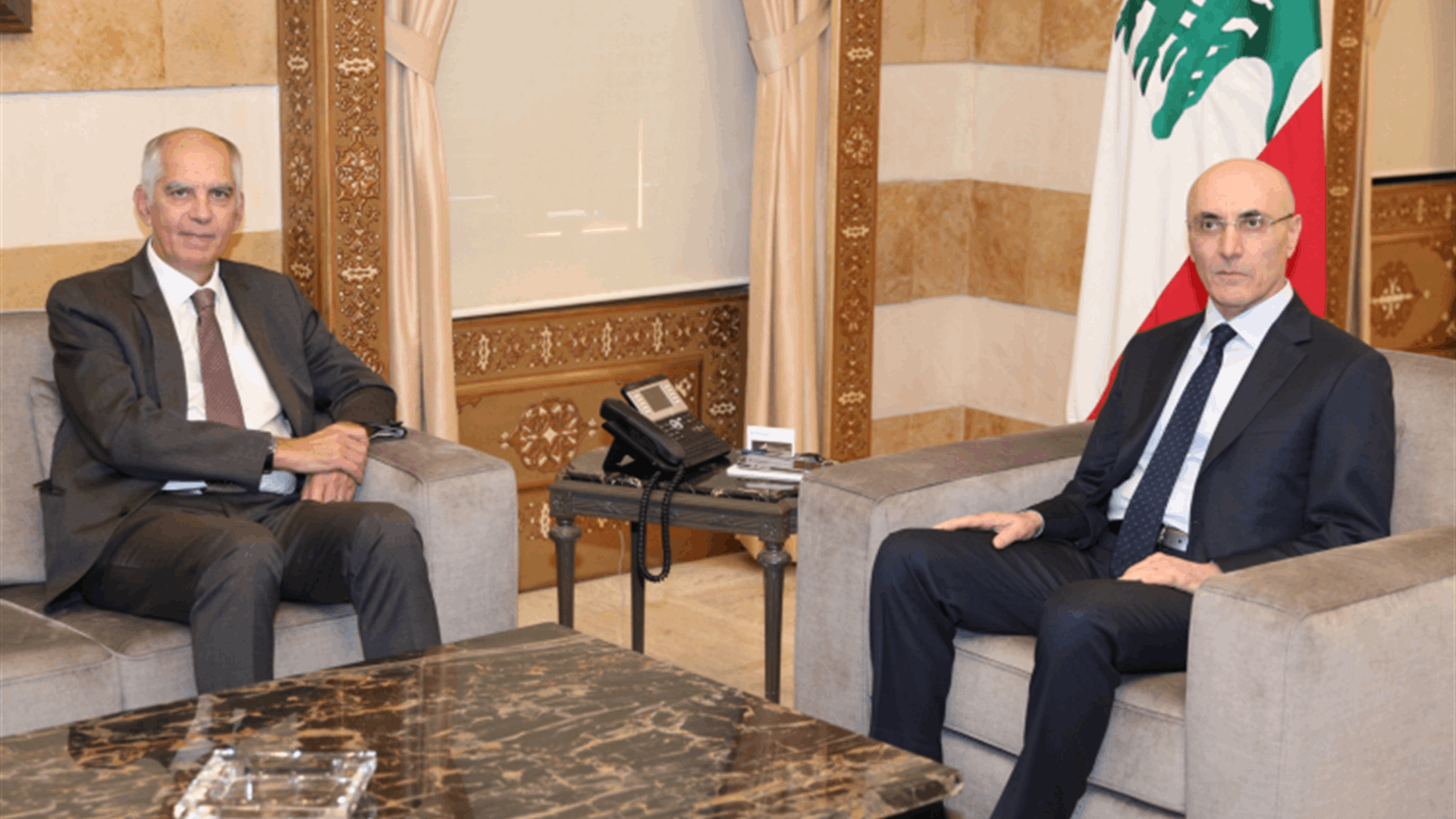 وزير الداخلية إستقبل ماغرو وروداكوف ورئيس بعثة سفارة العراق وعرض مع عطالله شؤونًا إنمائية