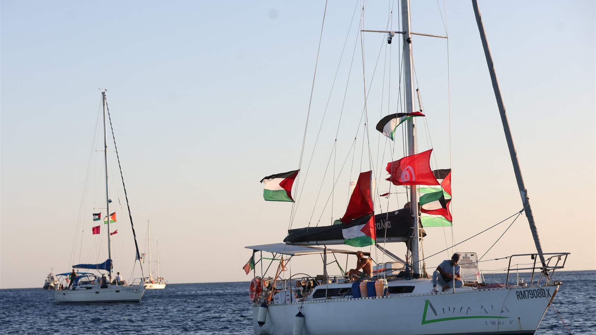 Boat from intercepted Gaza aid flotilla docks in Cyprus