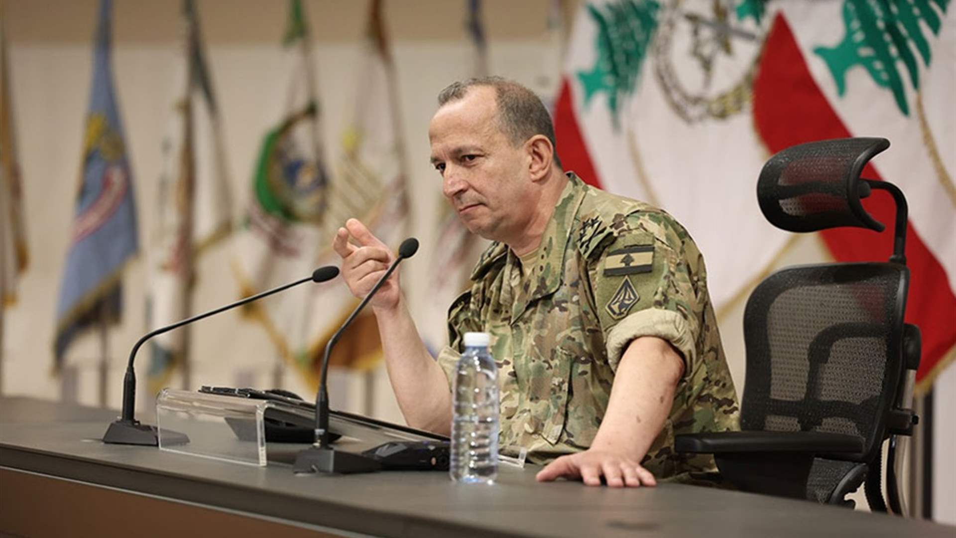 Army Commander highlights Israeli violations, UNIFIL cooperation in monthly disarmament report