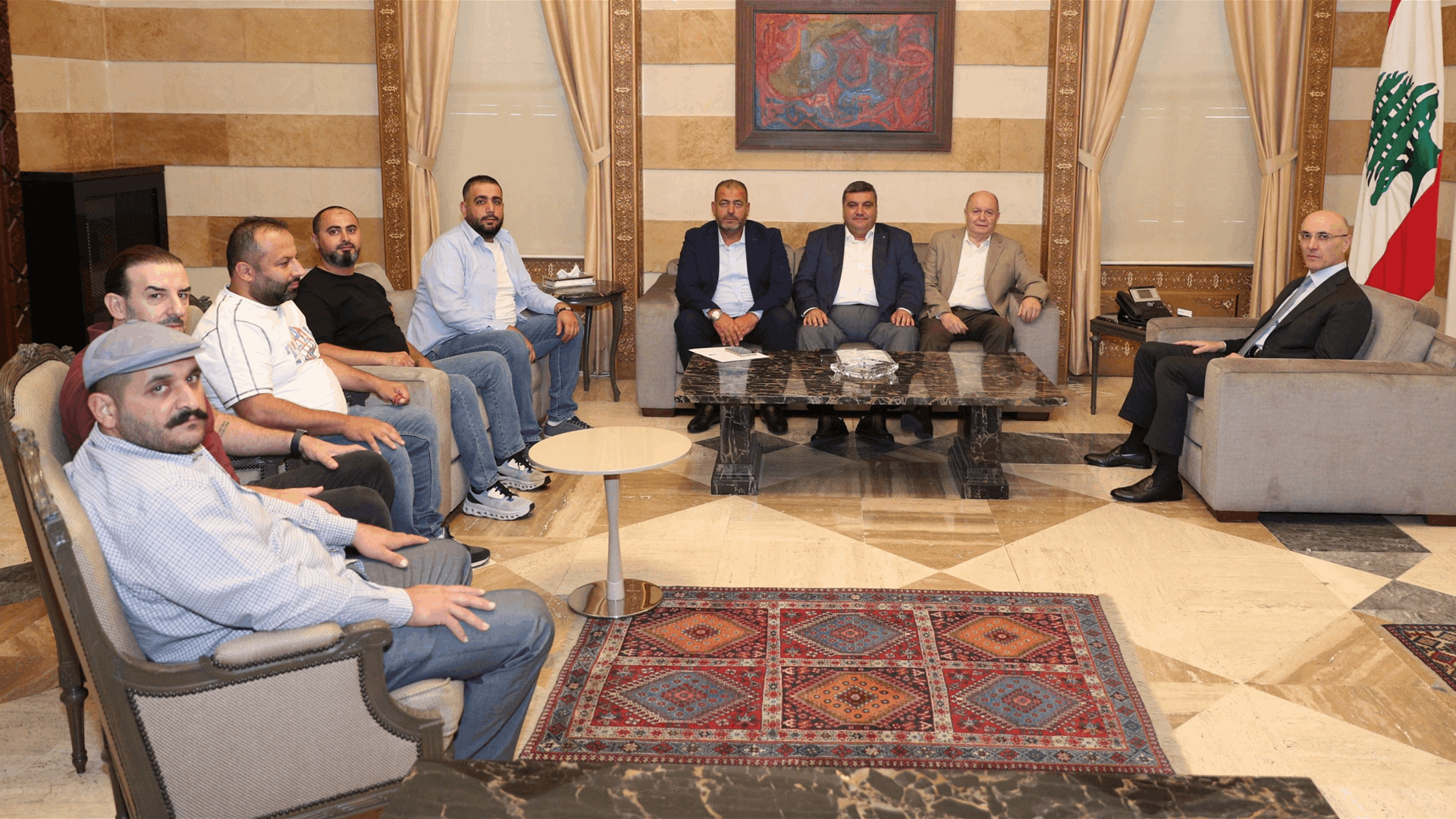 وزير الداخلية استقبل معوض وقعقور وبحث مع الأسمر في شؤون عمالية واجتماعية