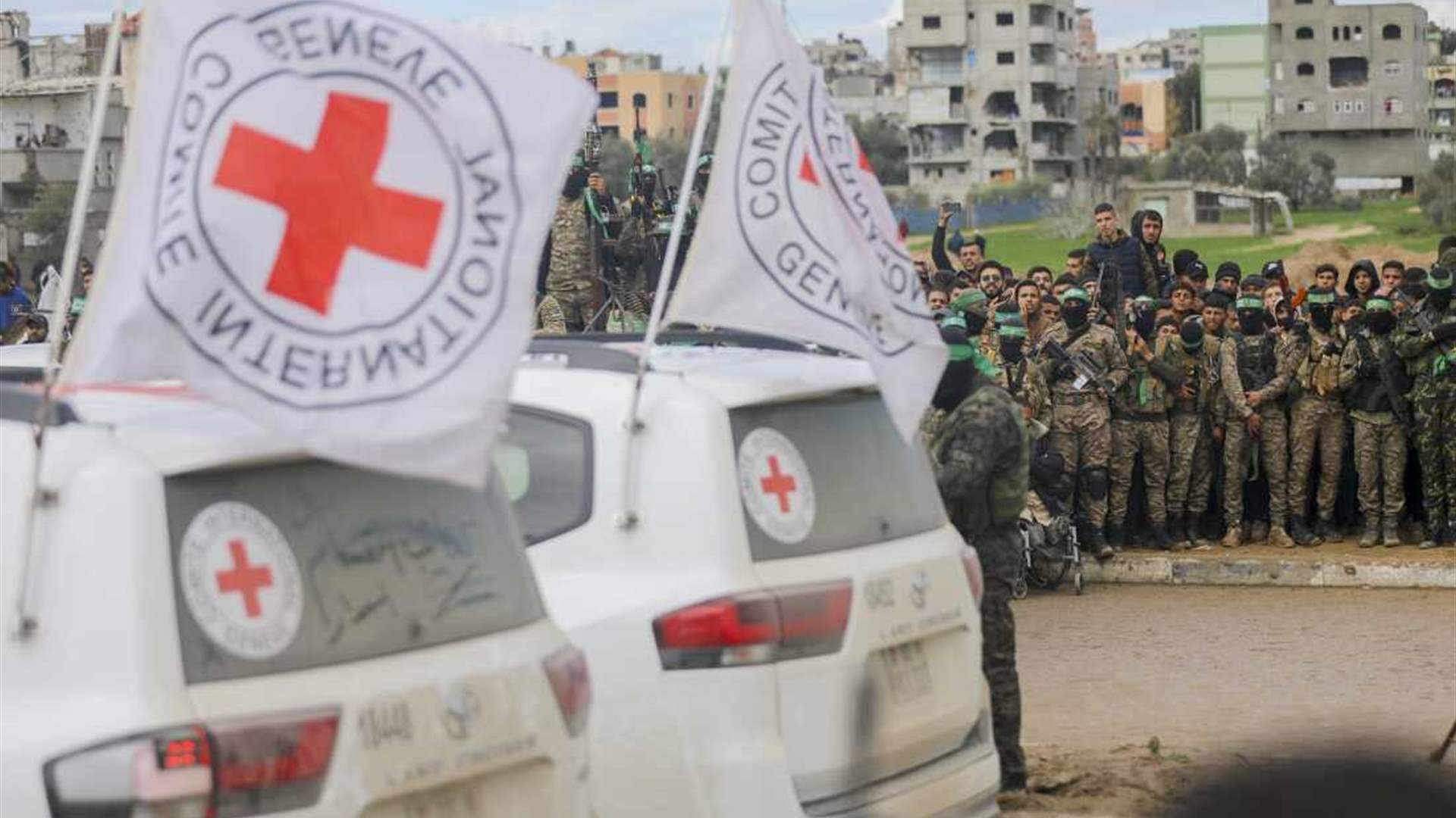 Israeli military says Red Cross on way to pick up first Gaza hostages