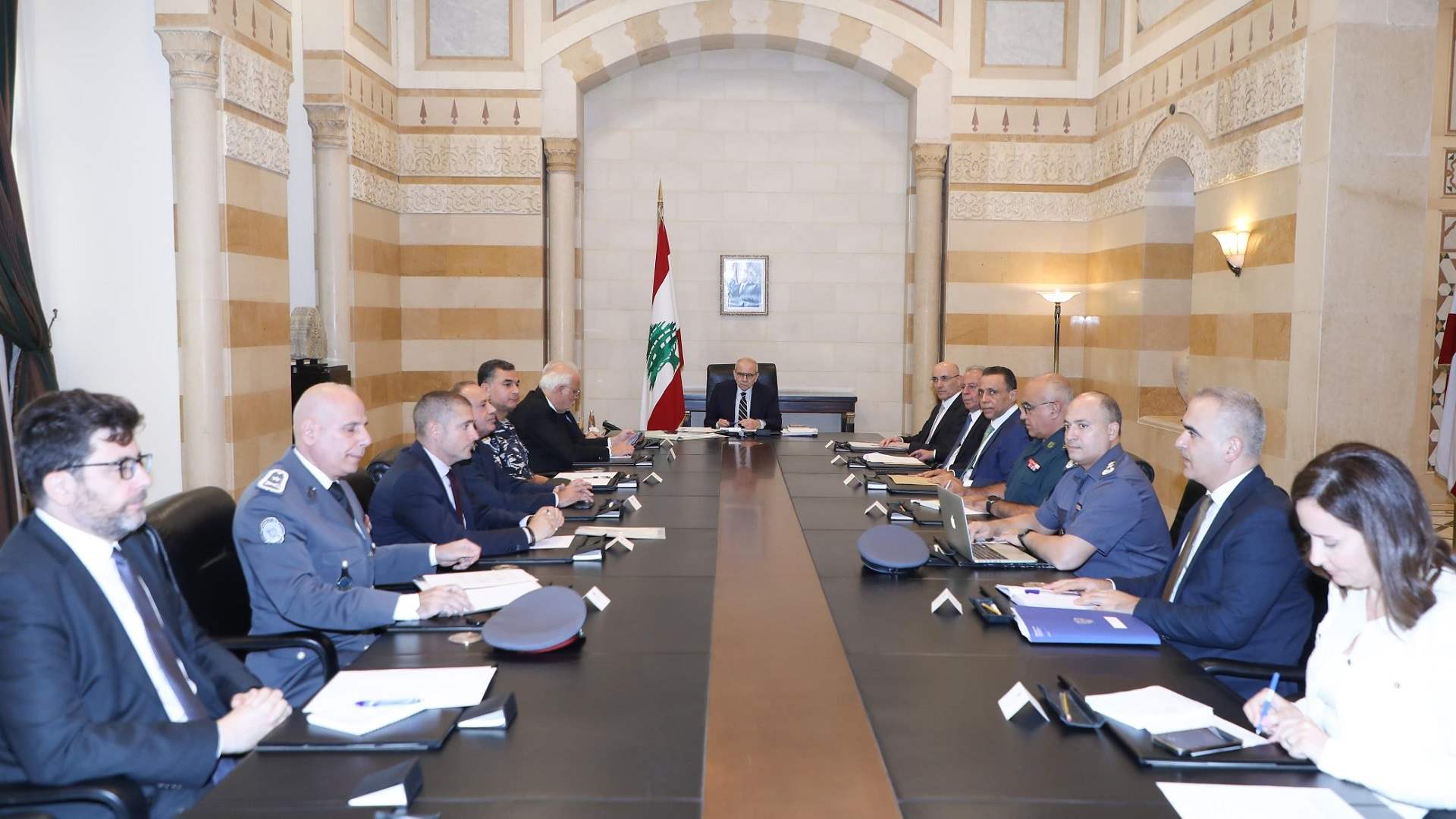 سلام ترأس اجتماعا عرض أوضاع السجناء واطلع من القضاة على الأجواء الإيجابية في قصور العدل 