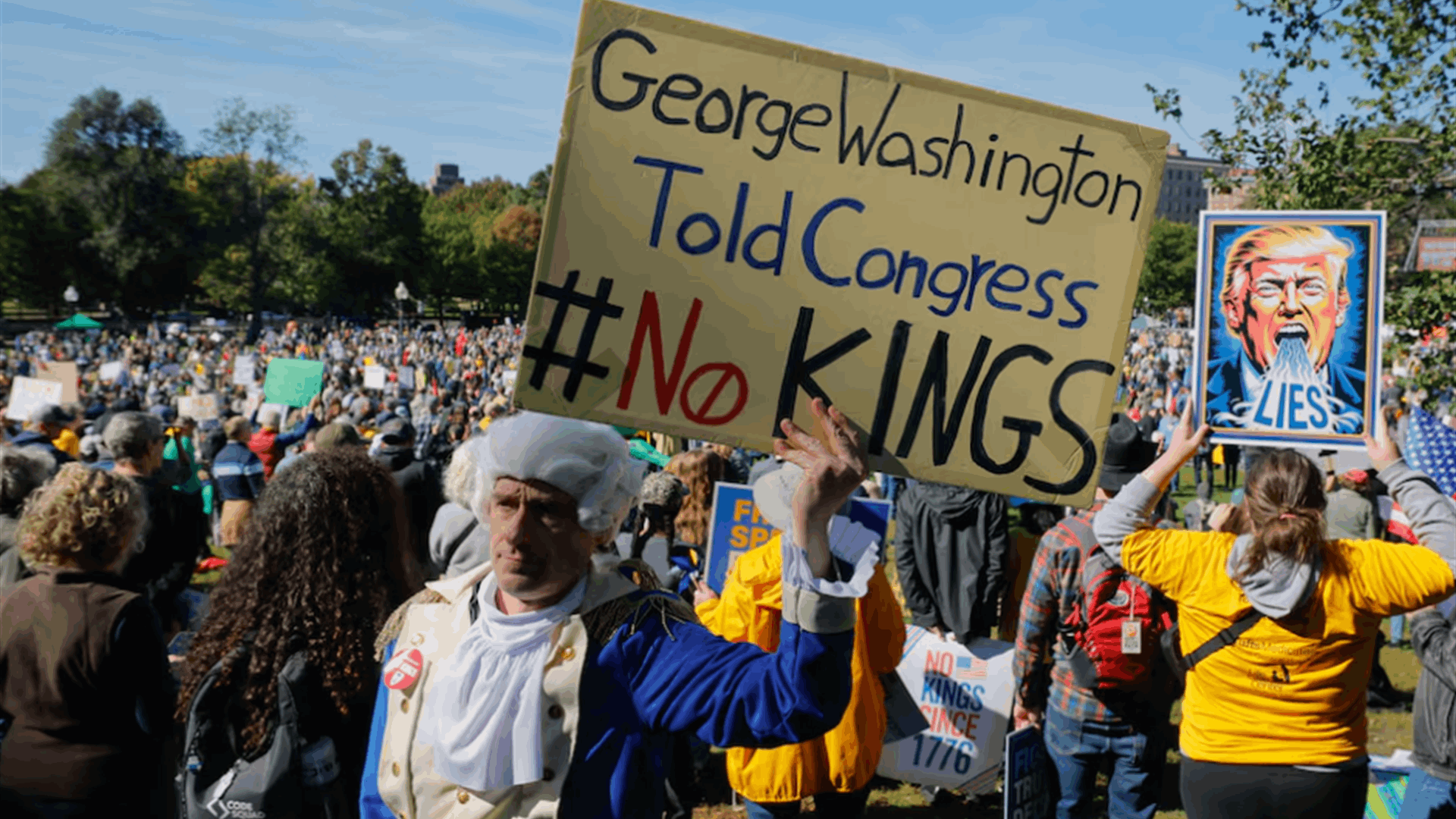 Americans push back: &quot;No Kings&quot; protests challenge Trump&#39;s leadership style