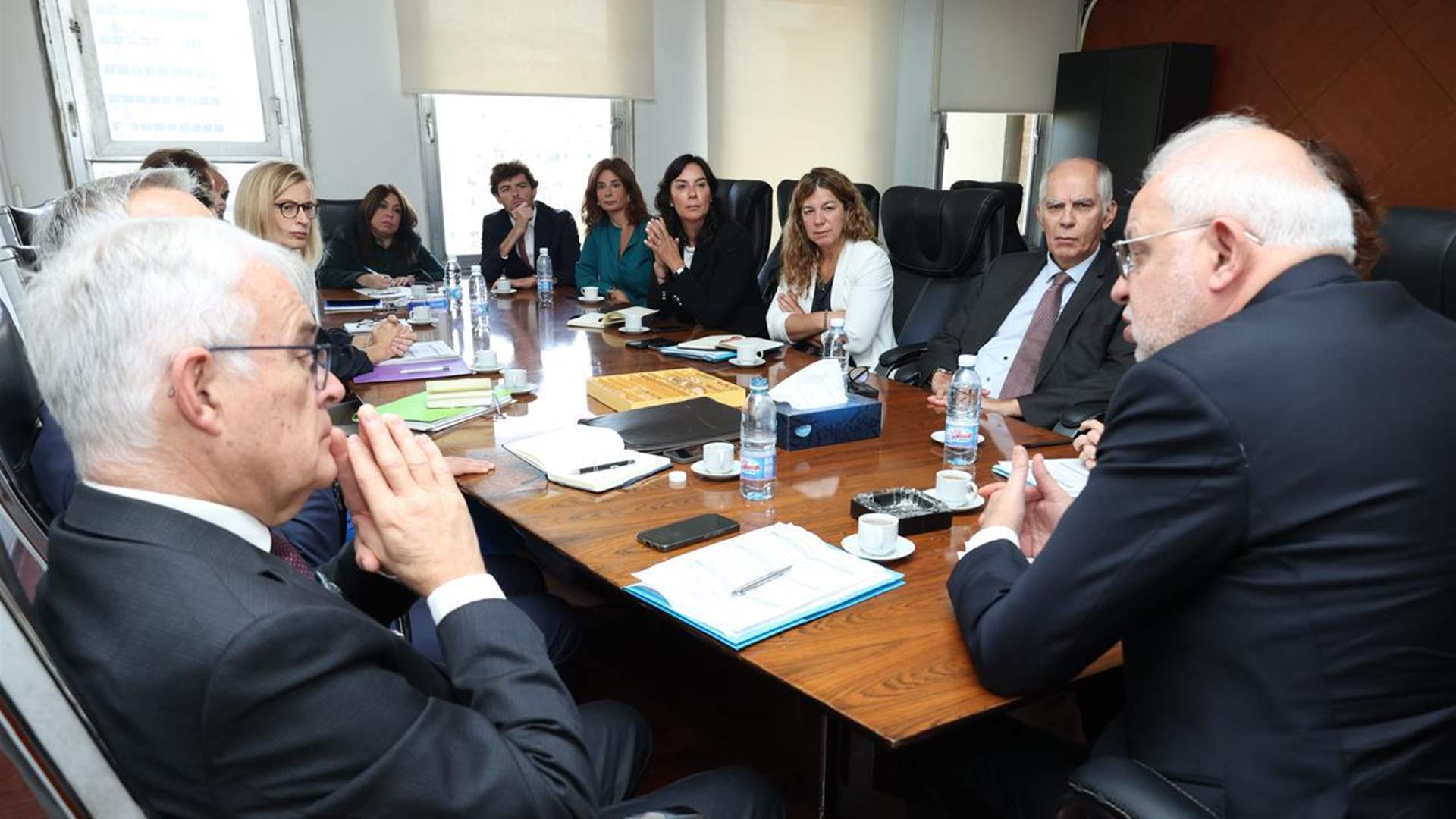 نصار إستقبل وفدًا قضائيًا فرنسيًا رفيع المستوى