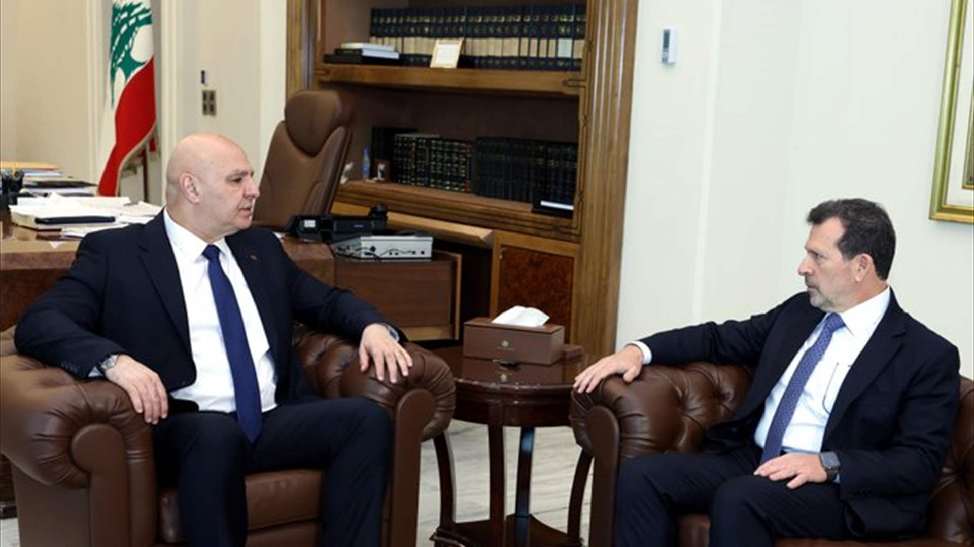 President Aoun reviews southern developments with UN envoy, meets minister Kamal Shehadeh on tech progress