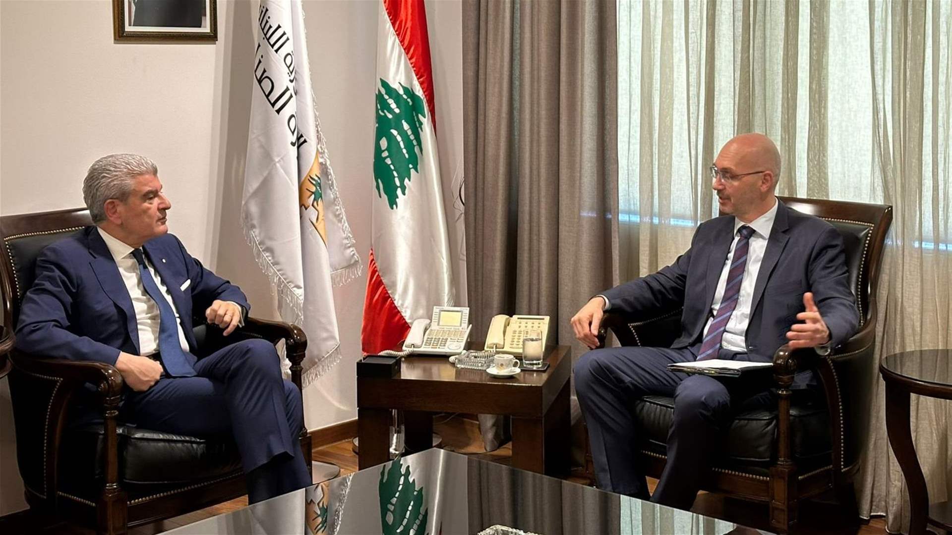 عيسى الخوري يبحث مع سفير بلغاريا سبل تعزيز التعاون الصناعي والتجاري