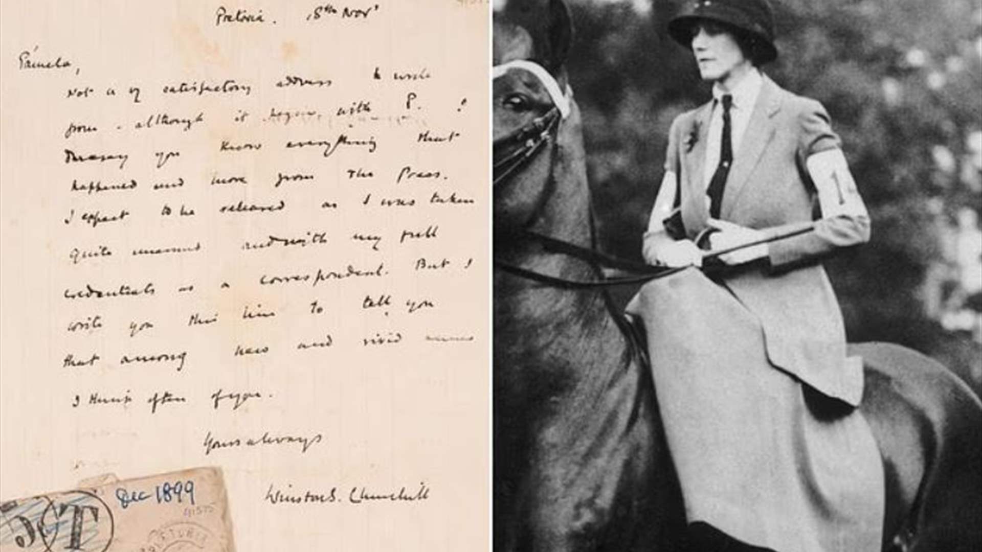 كتبها أثناء سجنه عام 1899... عرض رسالة ونستون تشرشل إلى حبيبته الأولى في مزاد مقابل هذا المبلغ!