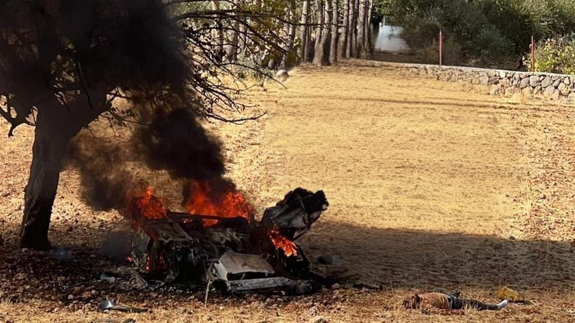Israeli strike targets vehicle on Shebaa - Rashaya al-Wadi road 