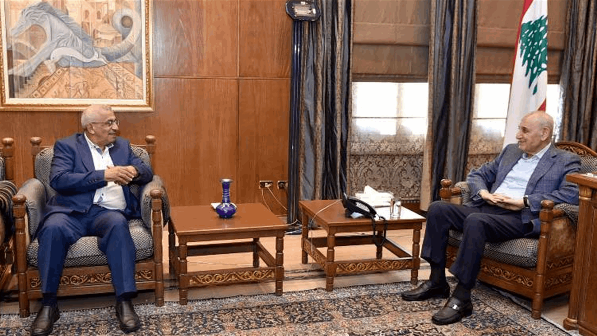 بري عرض مع سعد والعريضي للمستجدات سياسيا وميدانيا