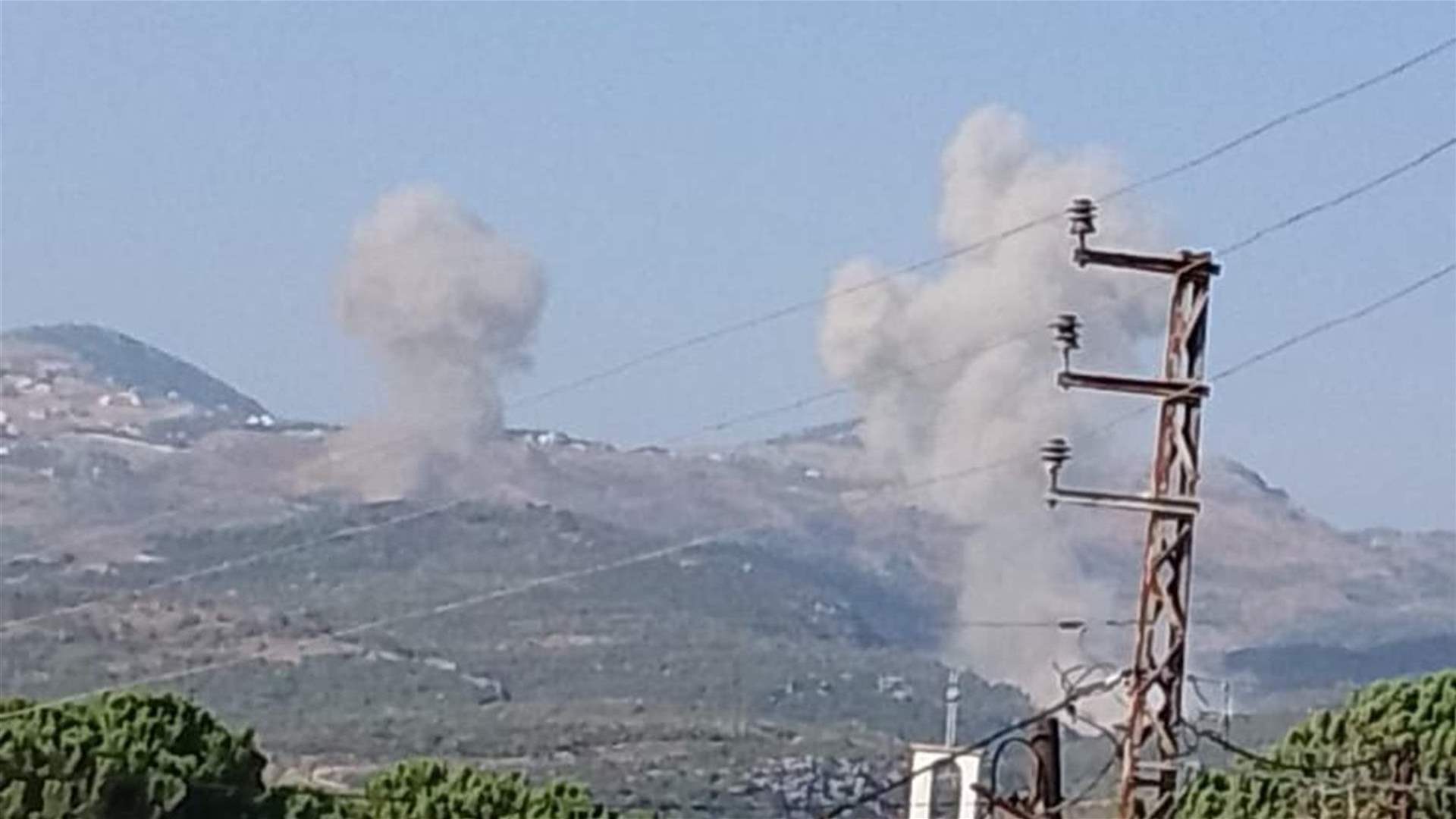 Israel strikes Mahmoudiyeh, Qotrani in Jezzine district, and the Bekaa