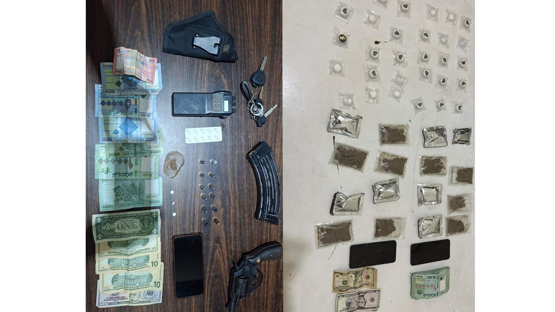 مفرزة استقصاء جبل لبنان توقف مروّجي مخدرات وتضبط بحوزتهم كميّة منها