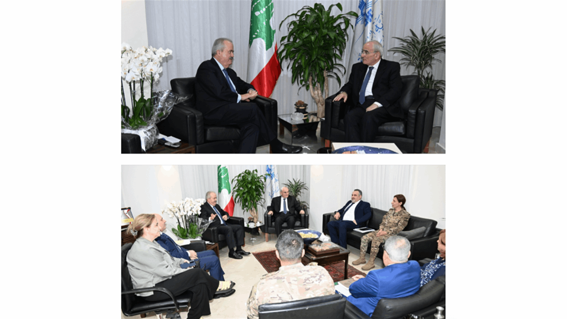 جابر بحث ومنسى في المخصصات المالية الجاري تحضيرها لمساعدة القوى العسكرية