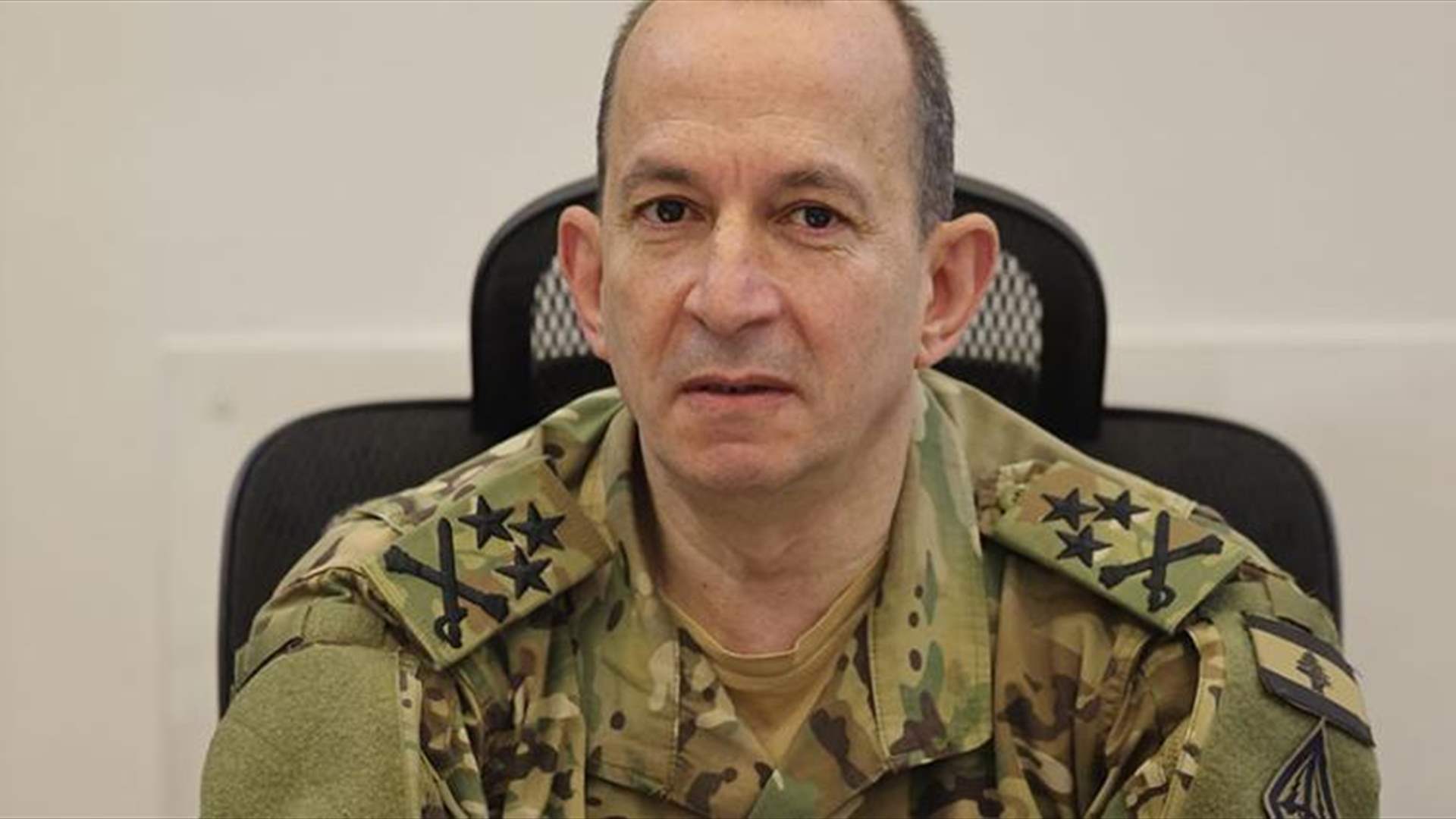 خطة انتشار الجيش والاعتداءات الإسرائيلية في مباحثات قائد الجيش في واشنطن (الأنباء الإلكترونية)