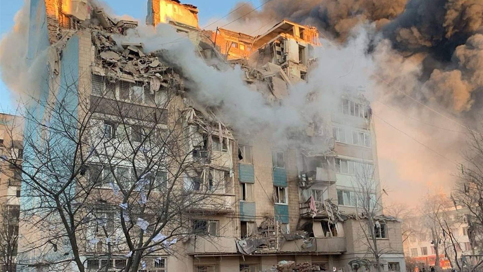 Zelenskiy says 22 people missing at the site of Russian attack in western Ukraine