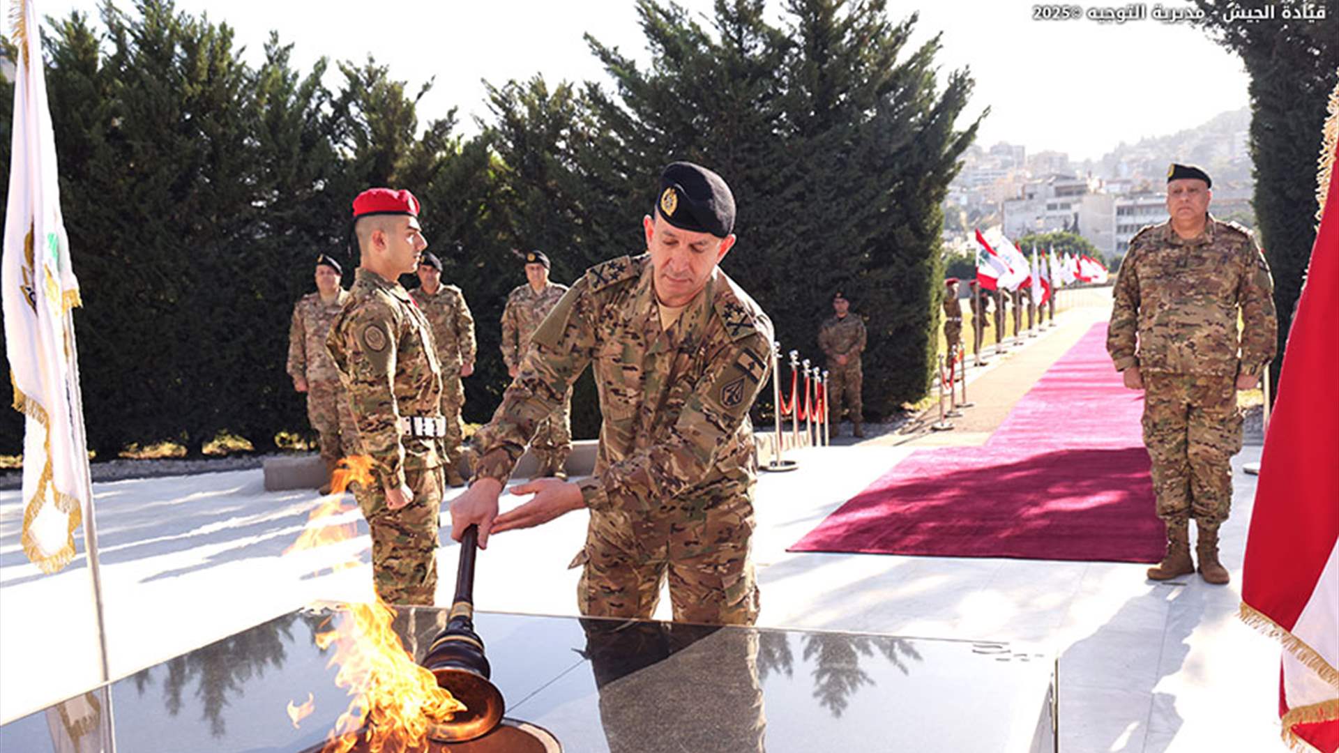 Lebanese Army Commander commemorates martyrs on 82nd Independence Day