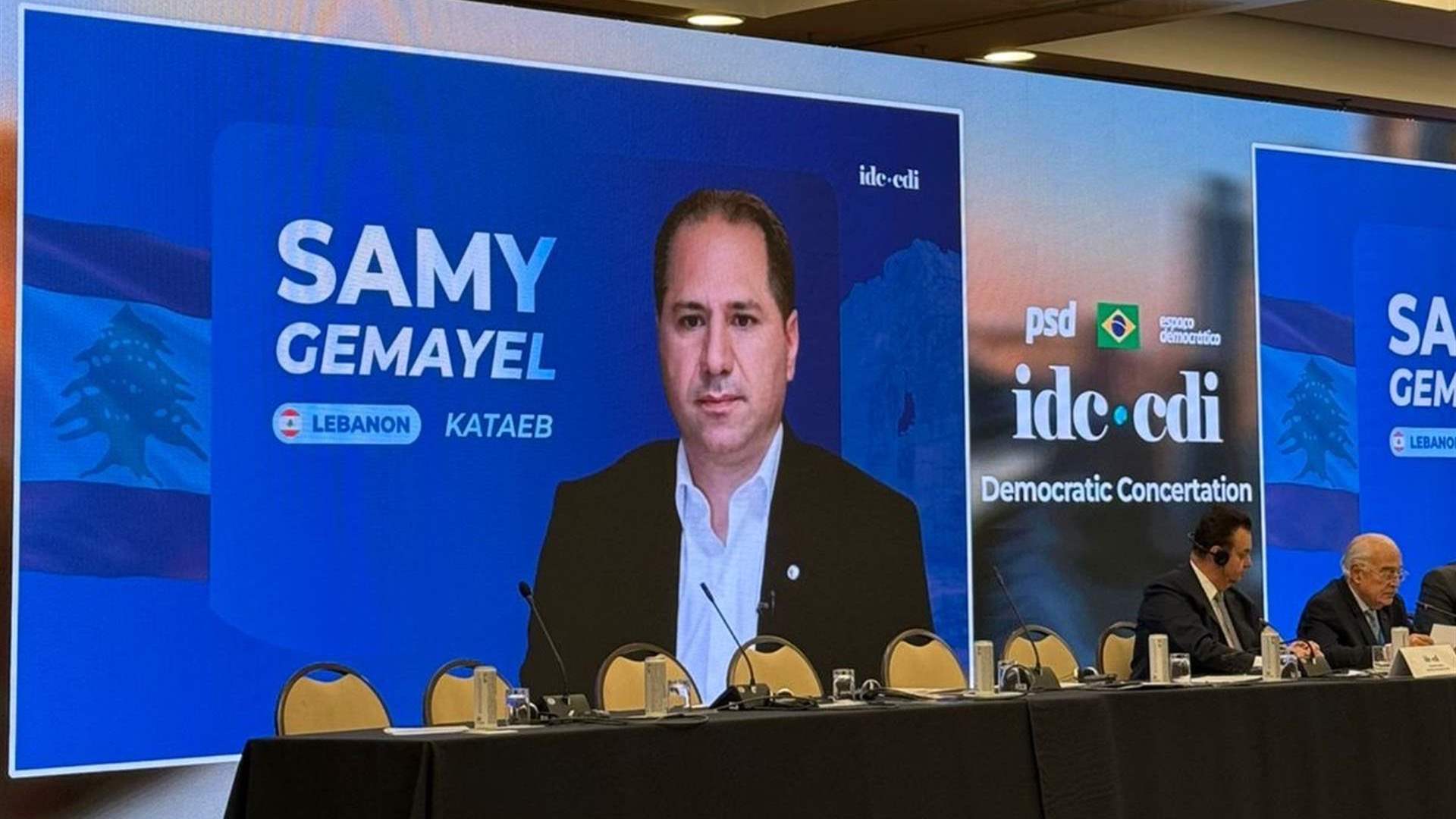 رئيس الكتائب نائباً لرئيس الـCDI  وتأكيد على الدور المحوري الذي يلعبه لبنان والكتائب​