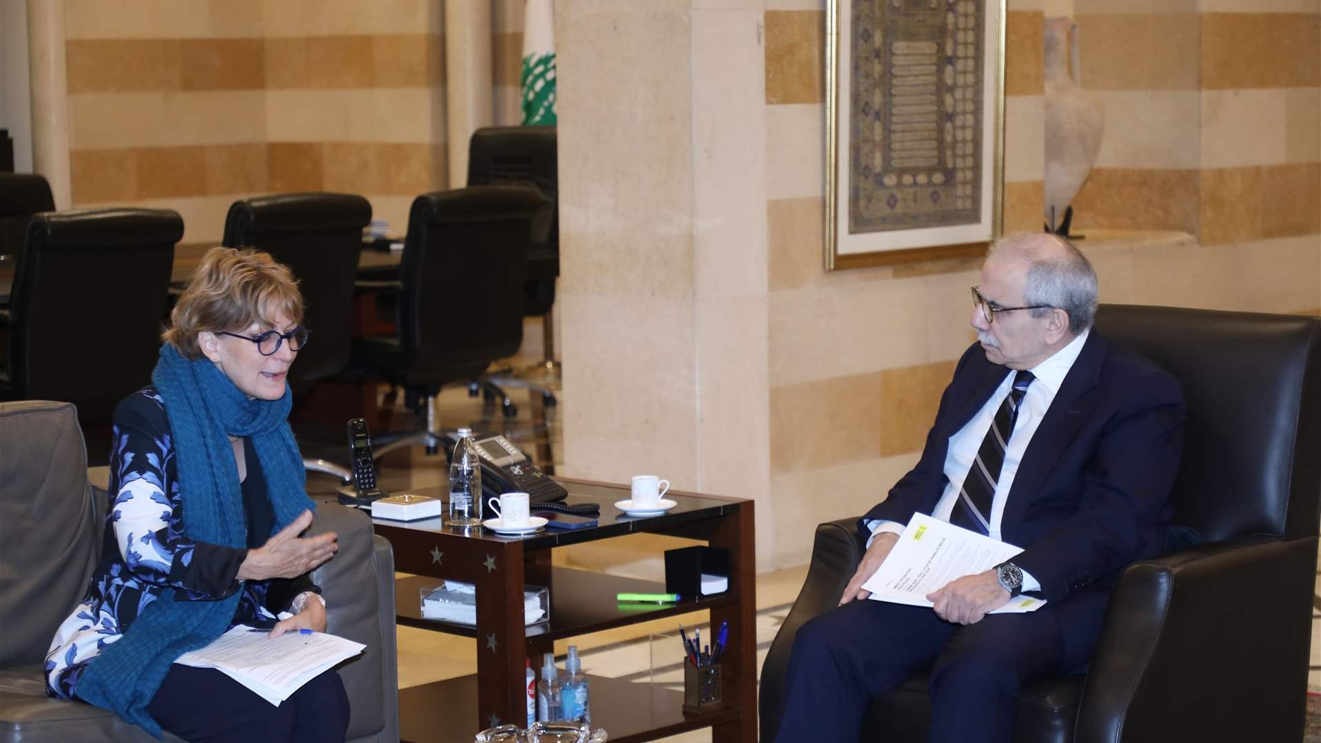 PM Salam meets with Amnesty International chief and UNRWA officials to discuss justice and refugee support