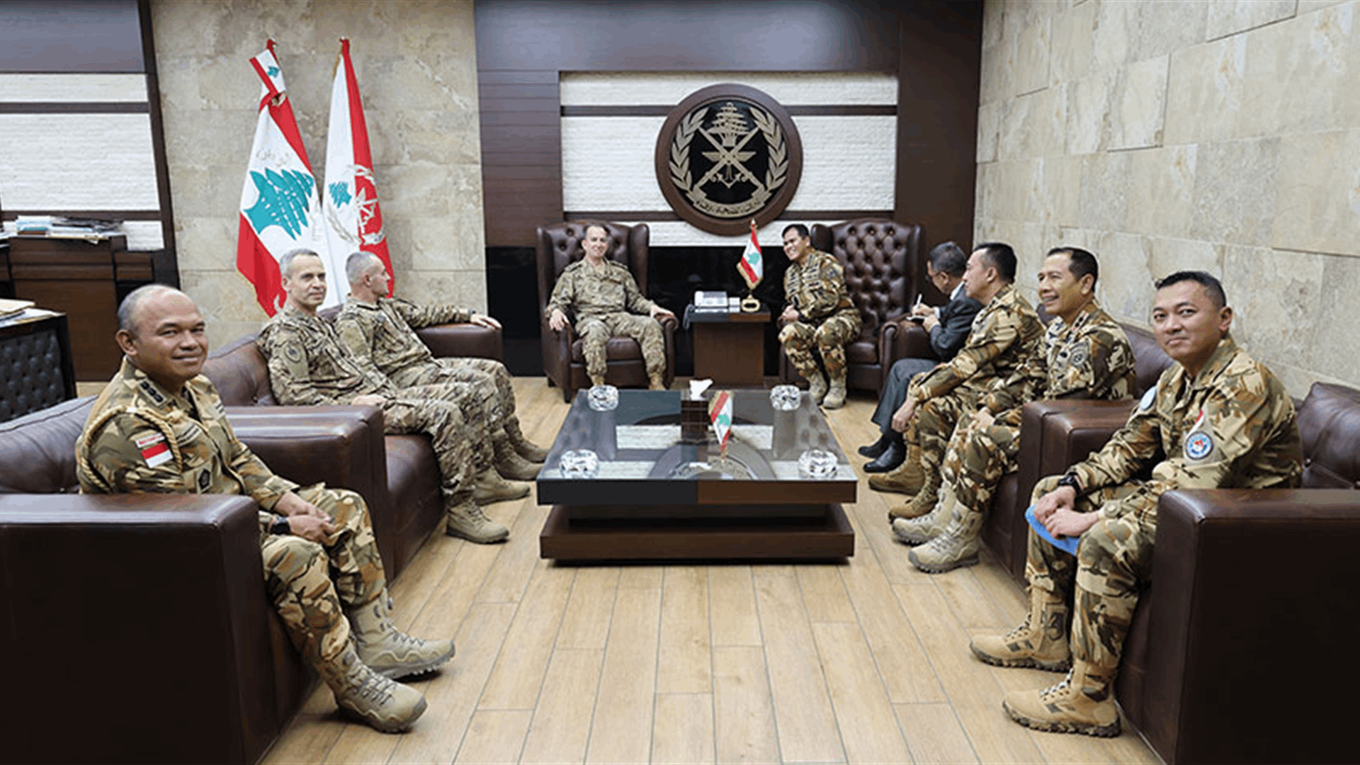 Army Commander Rodolphe Haykal discuss regional developments with UN official, military cooperation with Indonesia