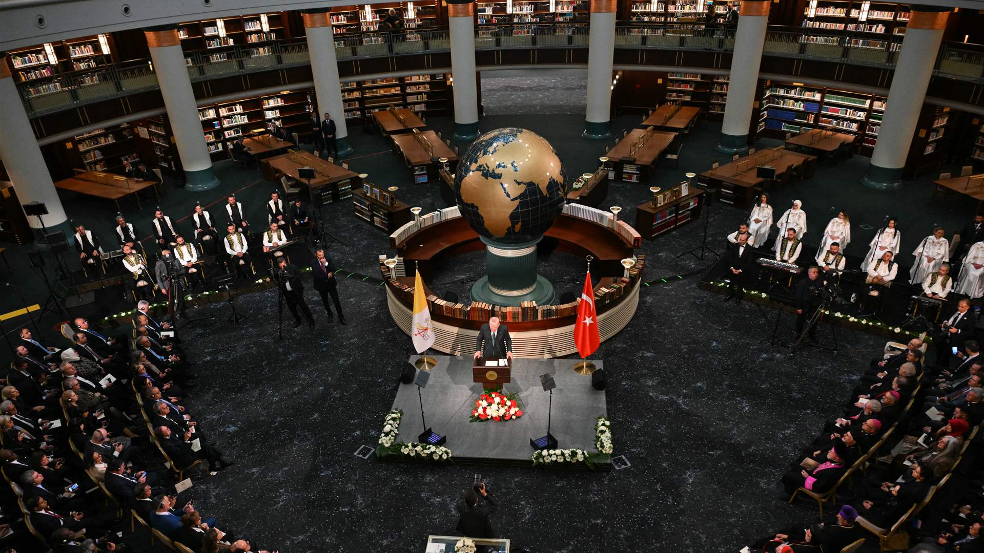 اردوغان يشيد بموقف البابا لاون من القضية الفلسطينية