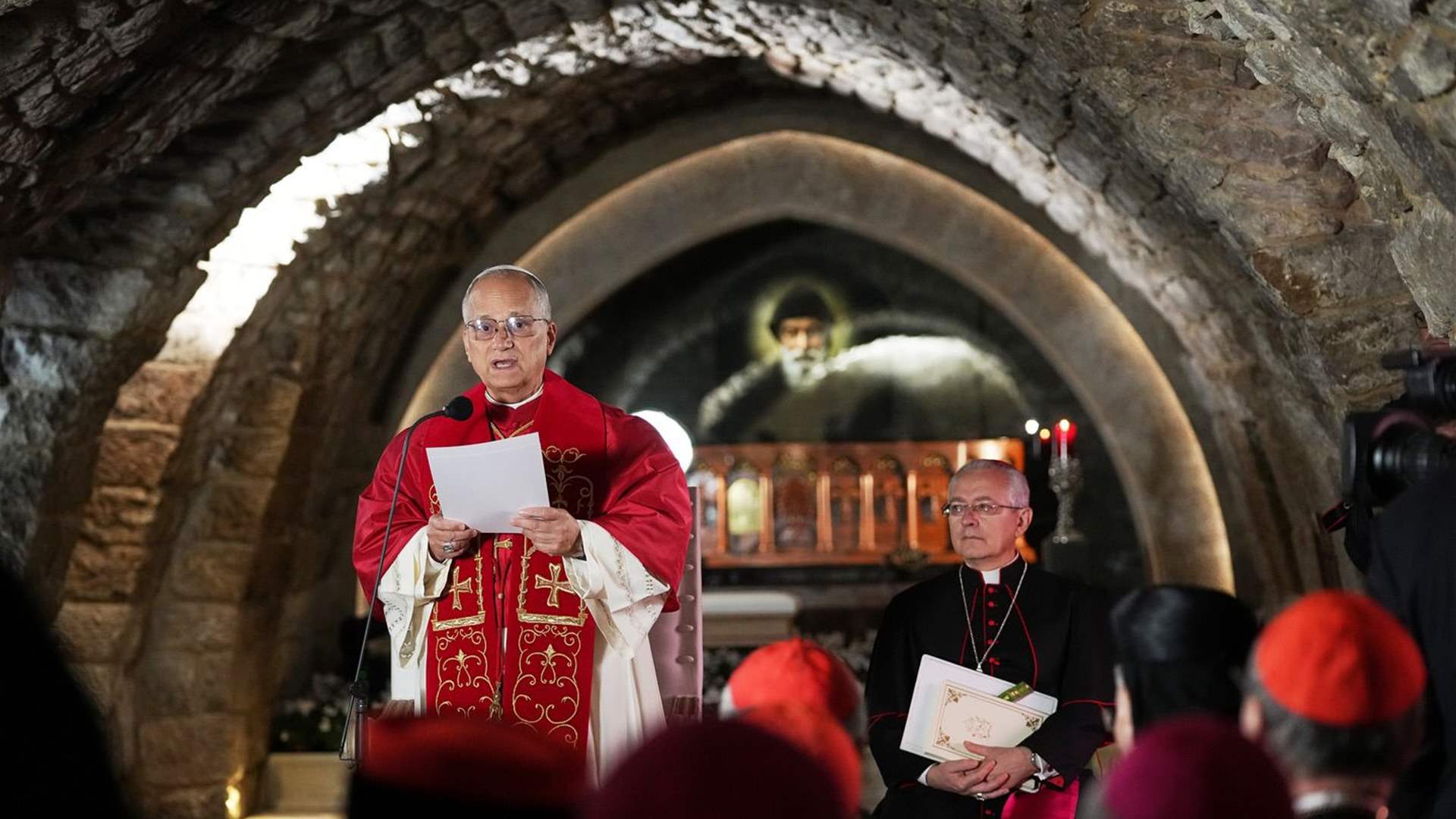  &quot;نعمة على نعمة&quot; في عنّايا: البابا لاون الرابع عشر يزور ضريح القدّيس شربل