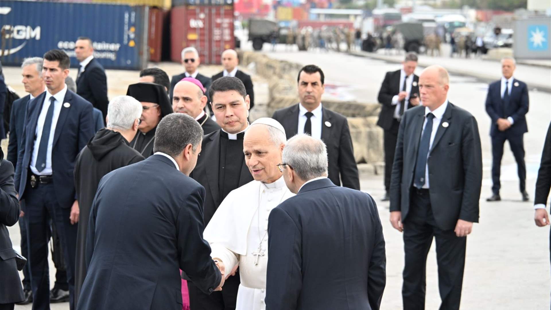  إدارة واستثمار مرفأ بيروت: حضور البابا شكّل إشراقة أمل