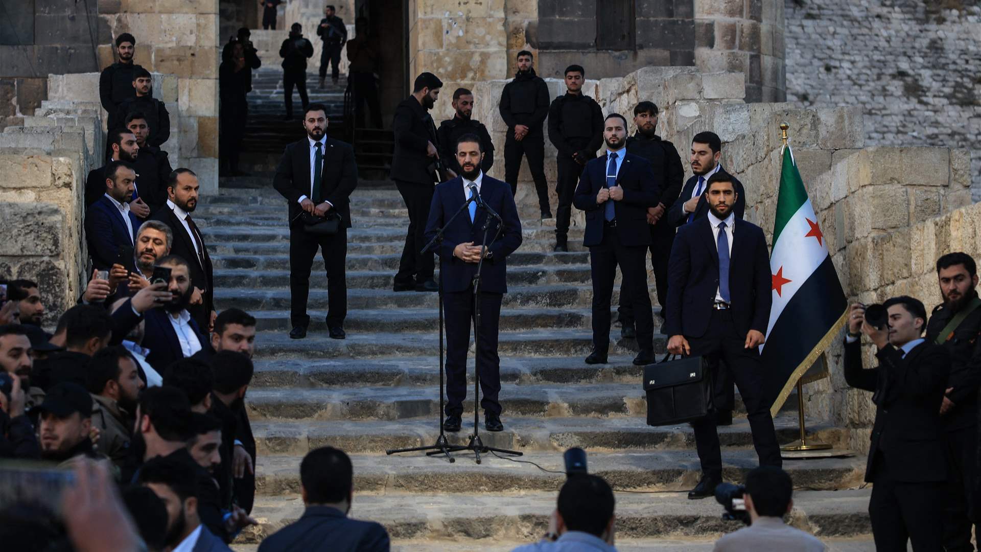 Sharaa says Israeli insistence on demilitarised south puts Syria in &#39;dangerous&#39; position