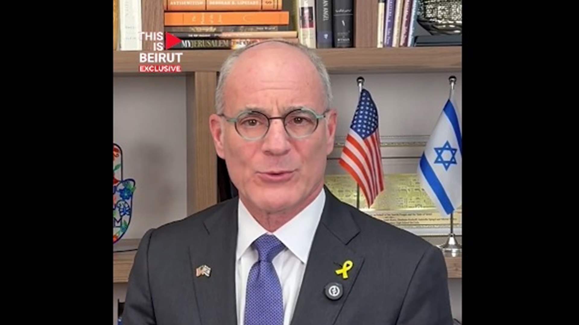 في سابقة لبنانية... مؤسسة اعلامية تجري مقابلة مع السفير الاسرائيلي لدى واشنطن