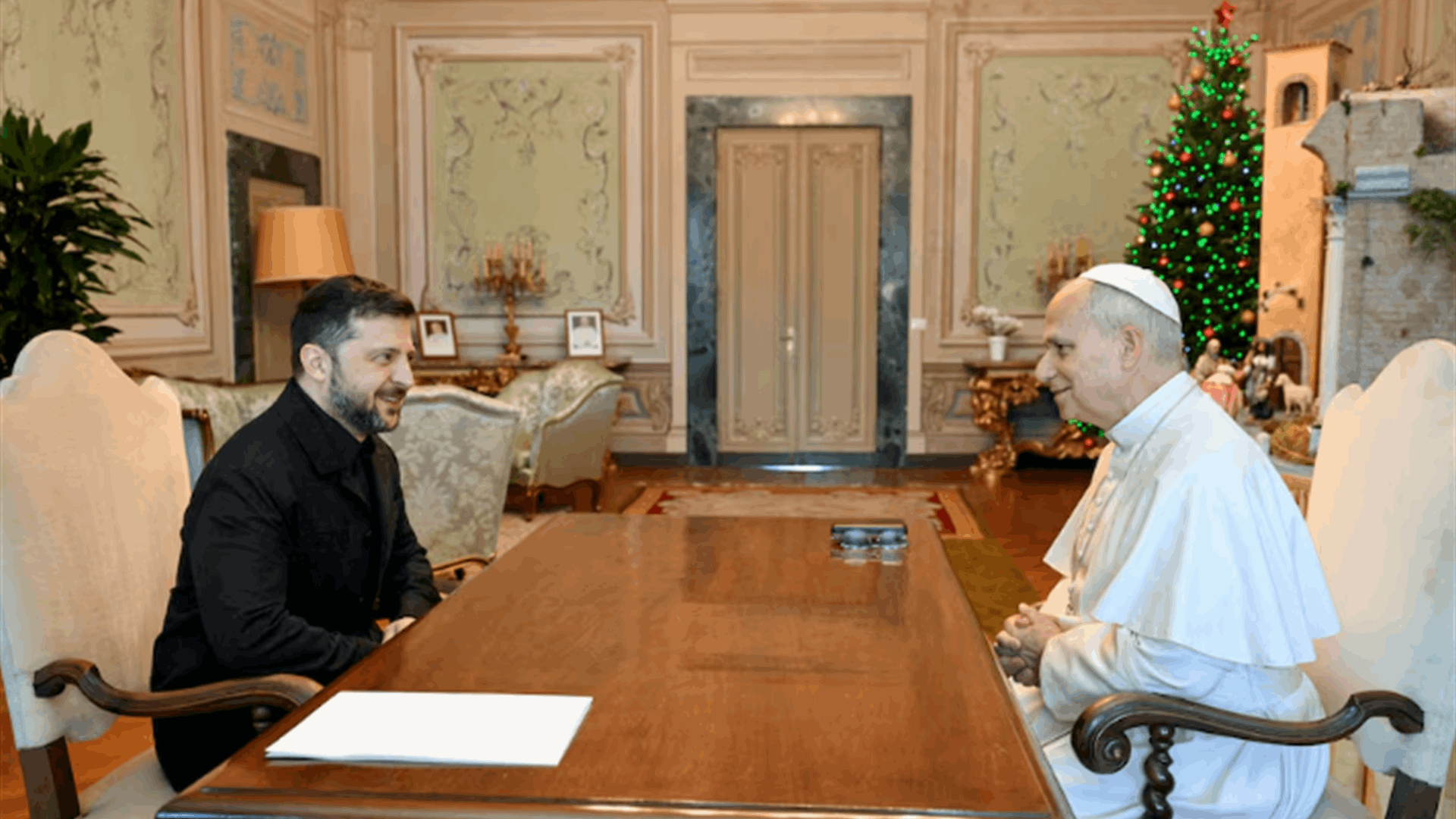 Pope calls for &#39;just and lasting peace&#39; after meeting Ukraine&#39;s Zelensky