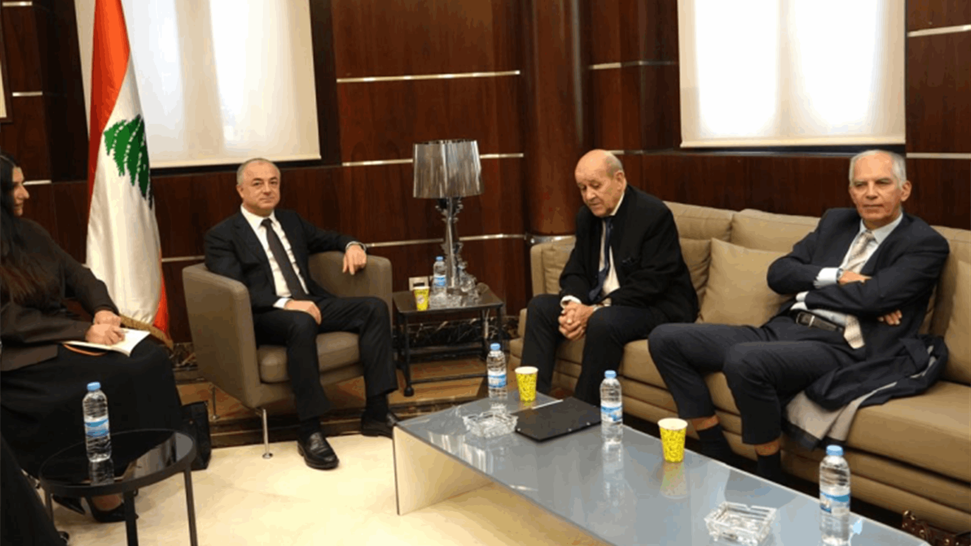 بو صعب بحث مع لو دريان في الأوضاع الراهنة والتهديدات الإسرائيلية