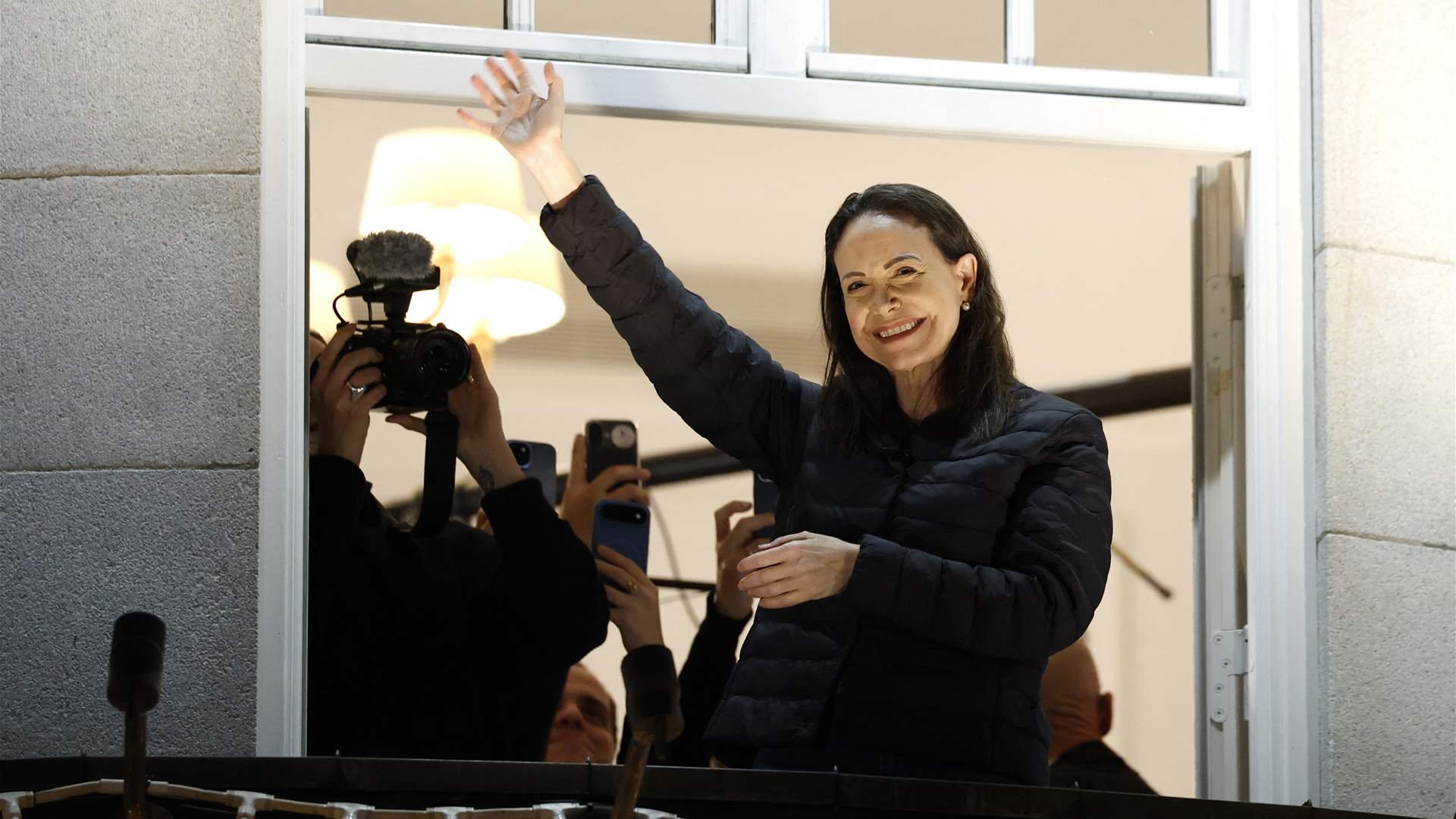 &#39;Of course I&#39;m going back&#39; to Venezuela, opposition leader Machado tells BBC