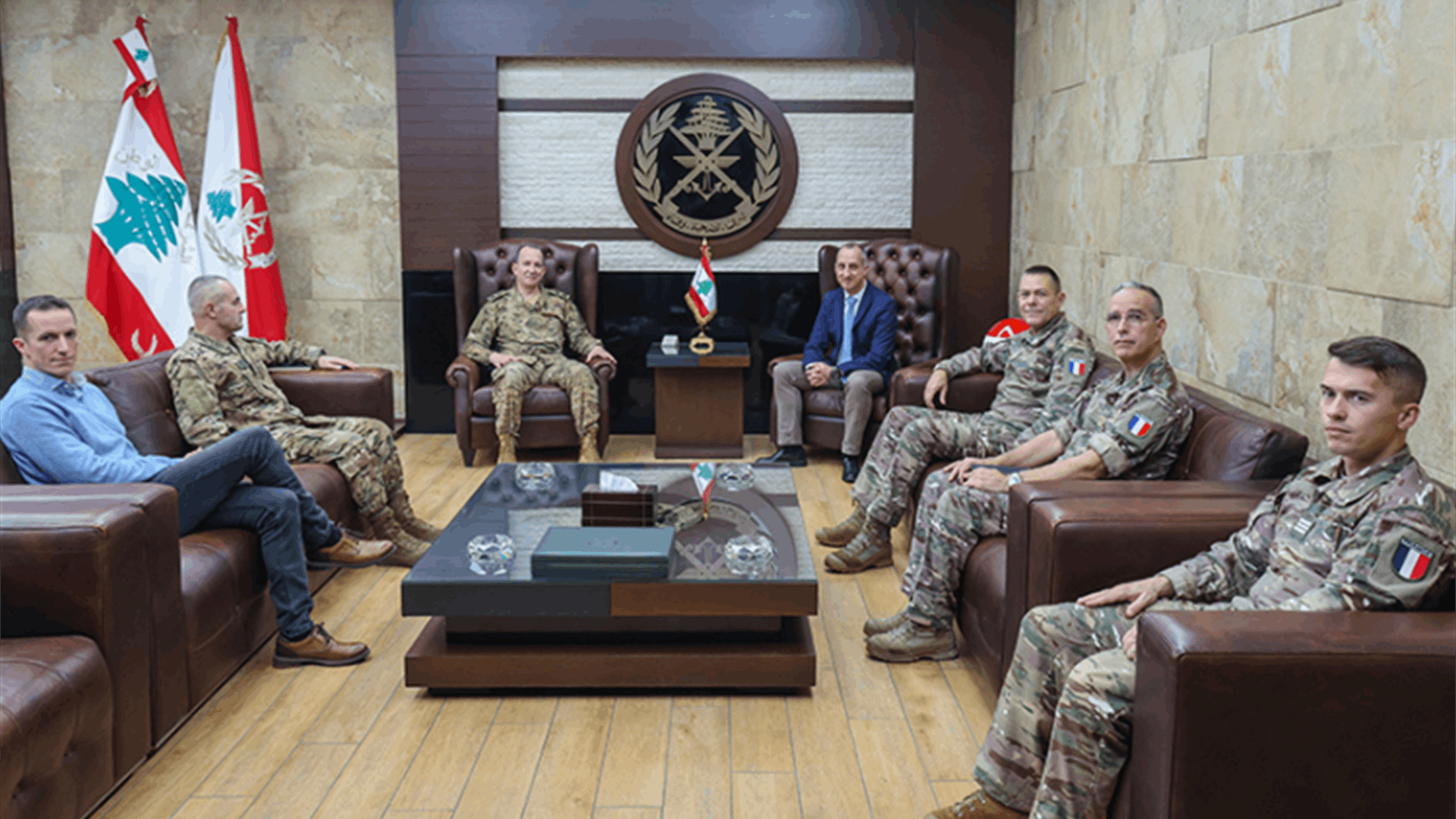 قائد الجيش استقبل نائب رئيس أركان القوات البرية الفرنسية