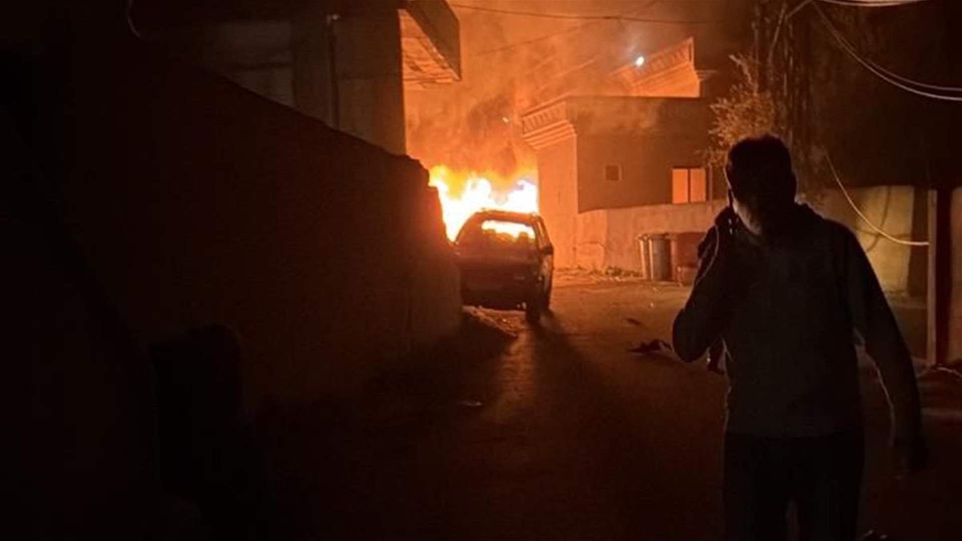 غارة على سيارة في جناتا - قضاء صور 