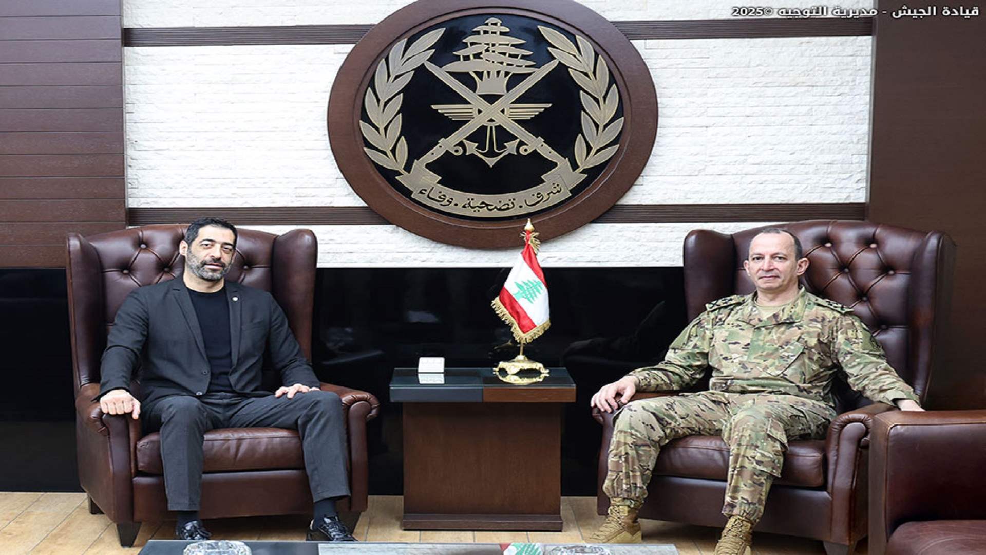 قائد الجيش العماد رودولف هيكل استقبل النائب الياس حنكش والبحث تناول الأوضاع العامة في البلاد