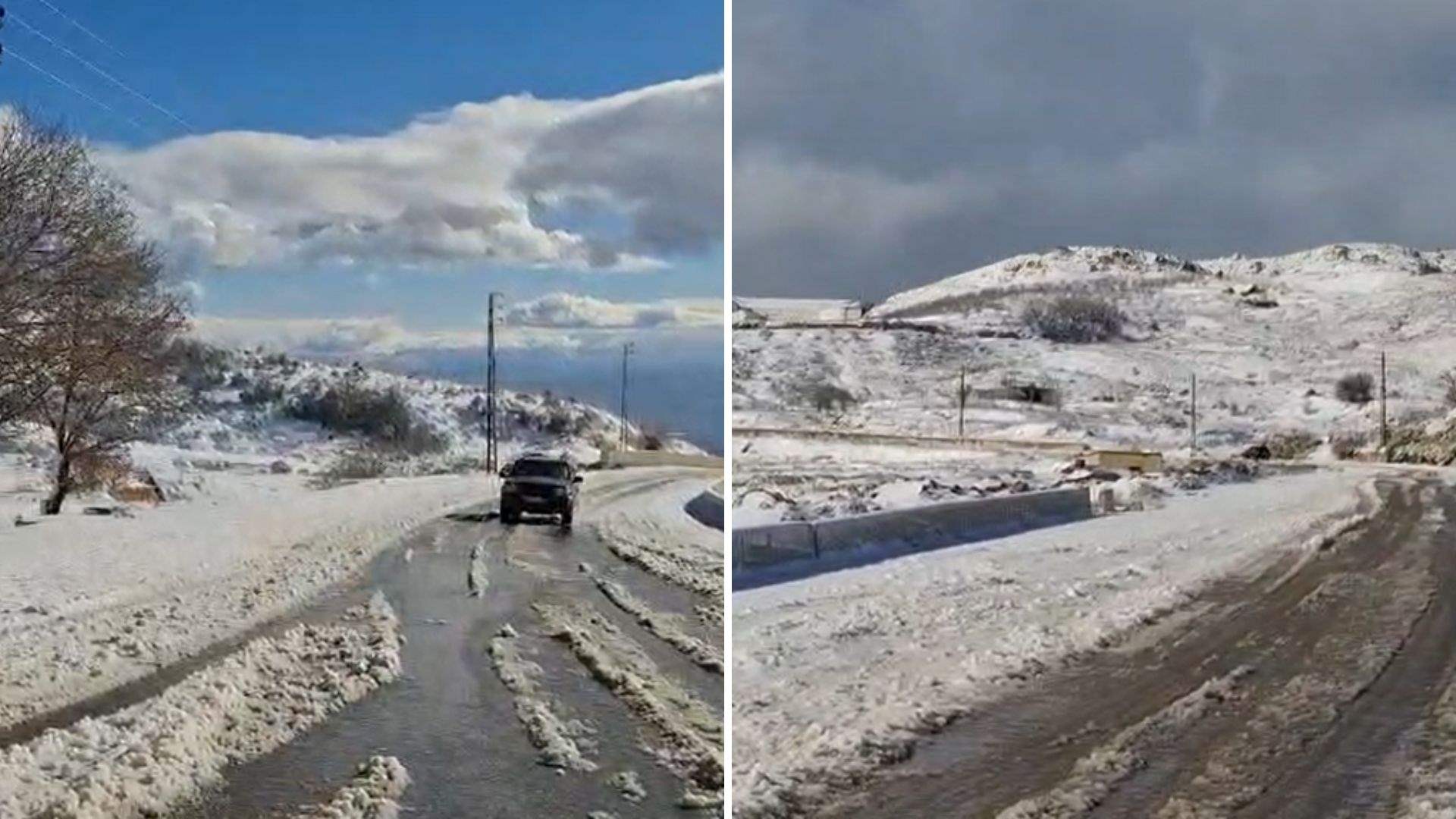 Snow blankets Lebanon’s highlands as cold systems sweep in: Video 
