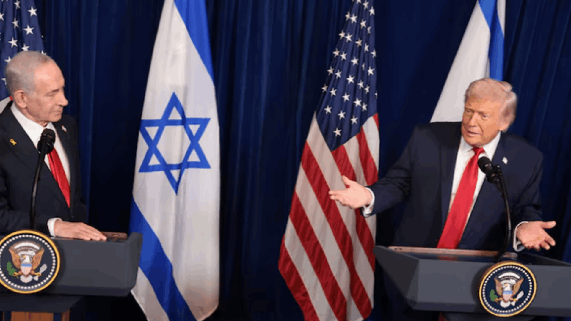 Trump says he and Netanyahu don't fully agree on West Bank