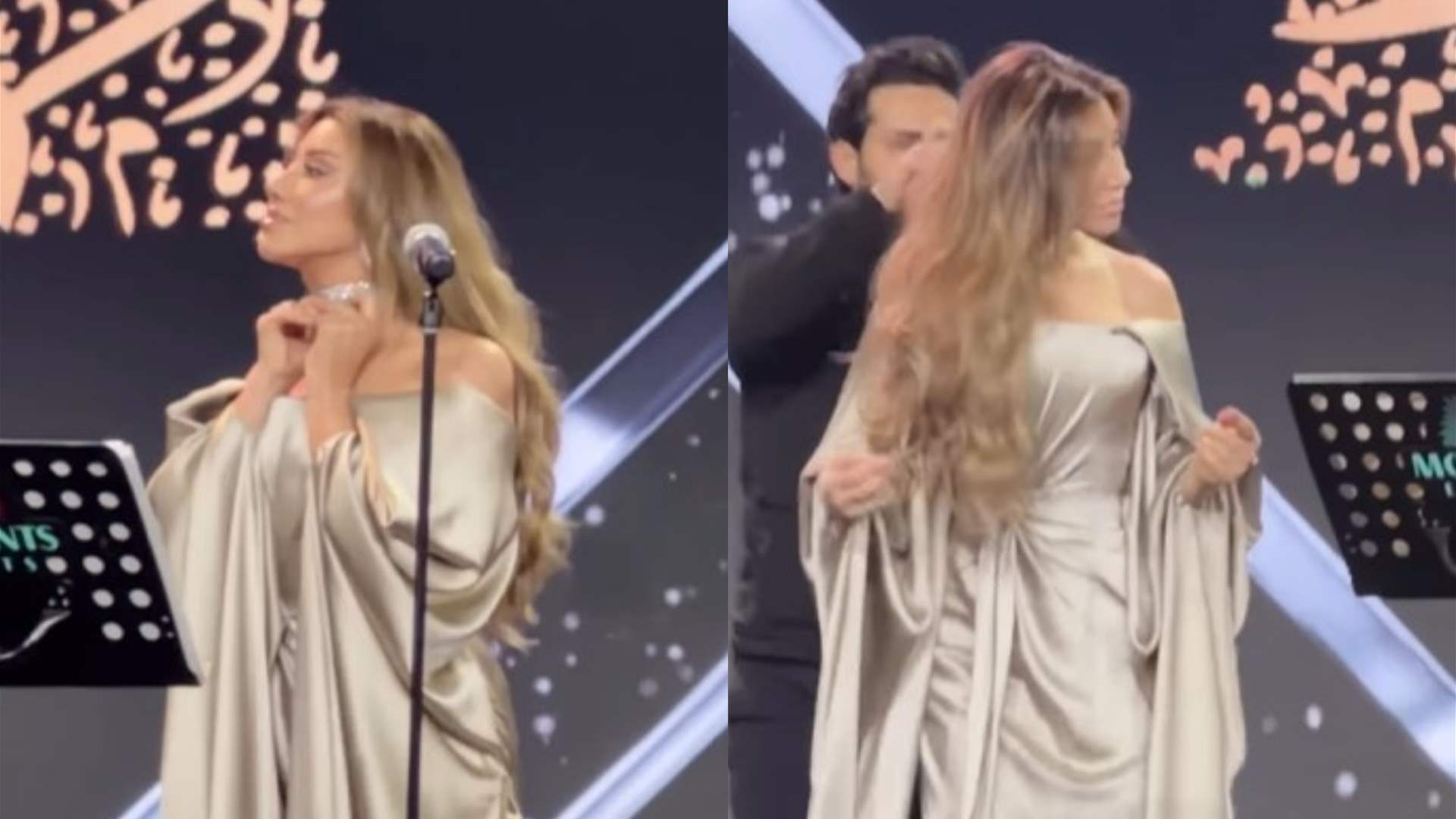 نجوى كرم تتوقف عن الغناء فجأة في دبي ليلة رأس السنة 2026 بسبب العقد… هذا ما فعلته (فيديو)
