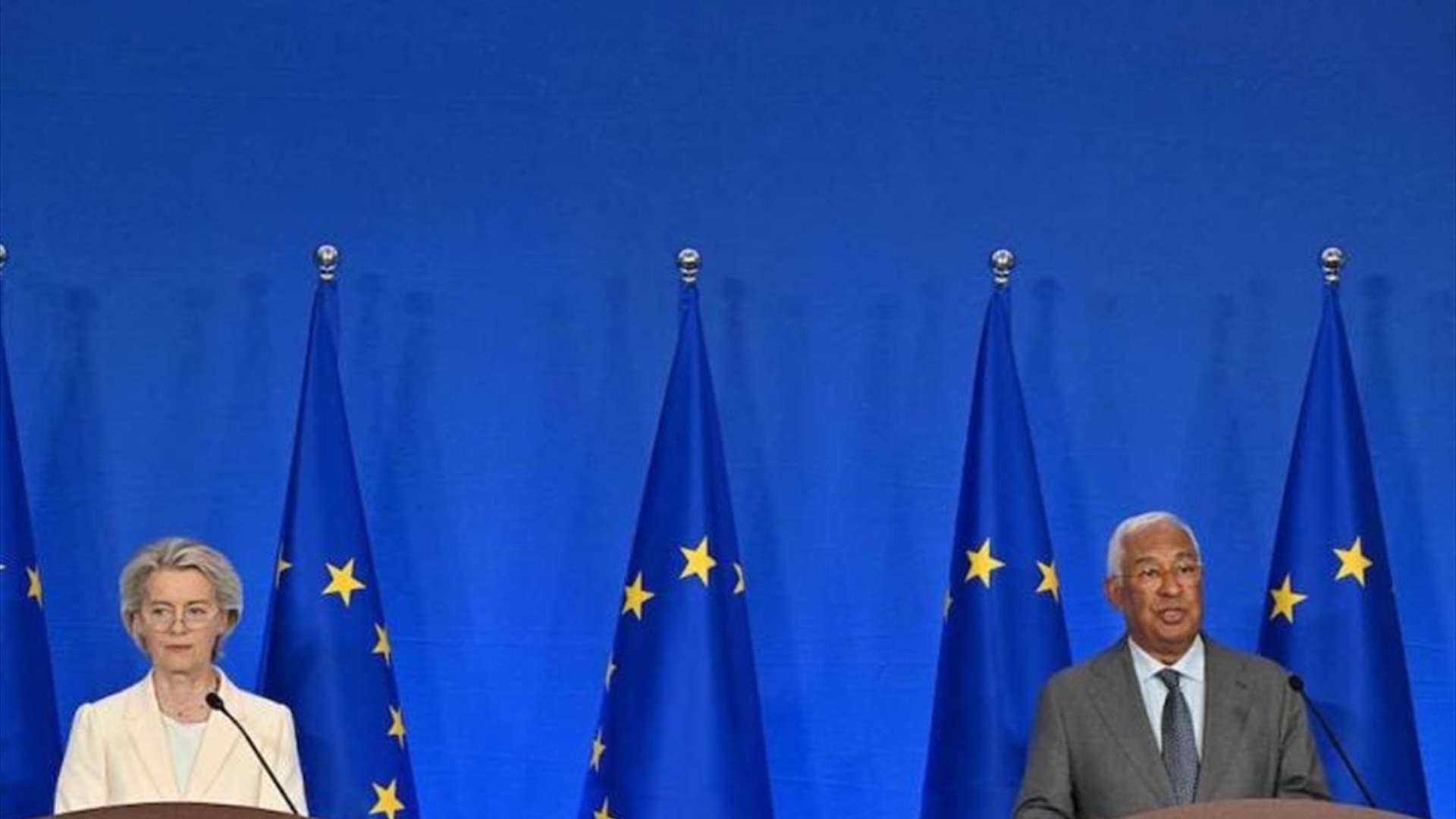 الرئيسة فون دير لاين والرئيس كوستا يزوران لبنان في 9 كانون الثاني