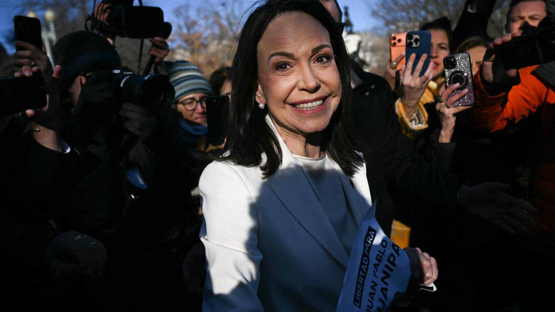 Machado says Venezuela will be free with support of US, Trump