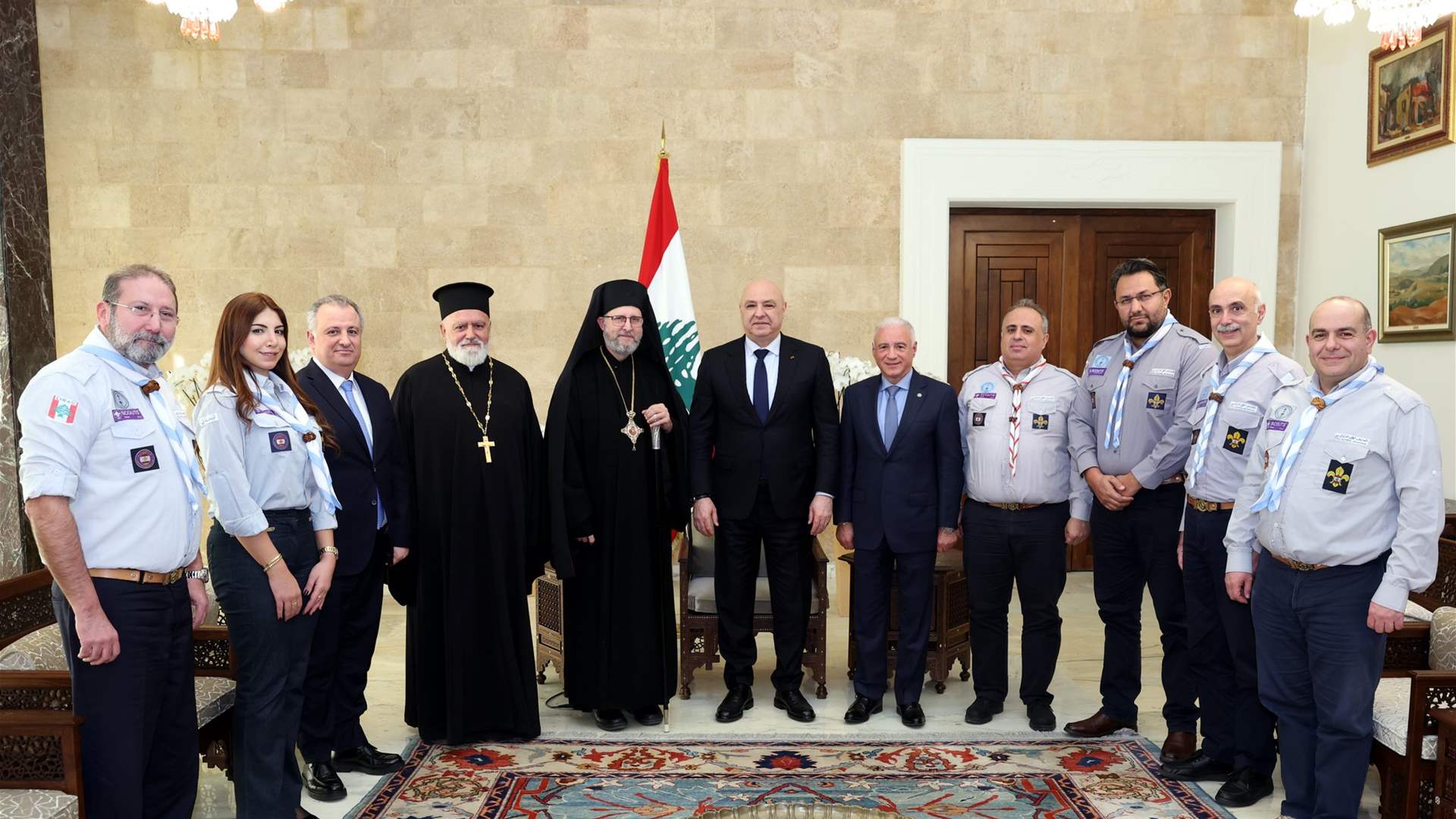 رئيس الجمهورية أمام جمعية الكشاف الوطني الأرثوذكسي: الحركة الكشفية تربي الأجيال على الاتكال على النفس وتسهم في صياغة مجتمعات سليمة